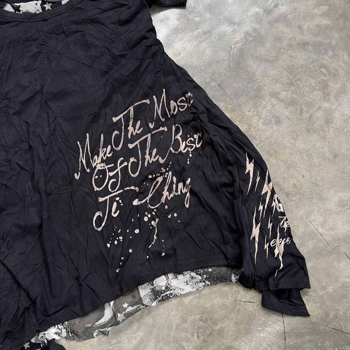 Japanese Brand 2000’s Garnet Japanese Vkei Style Skull Mesh Shirt Size M / US 6-8 / IT 42-44 - 5 Thumbnail