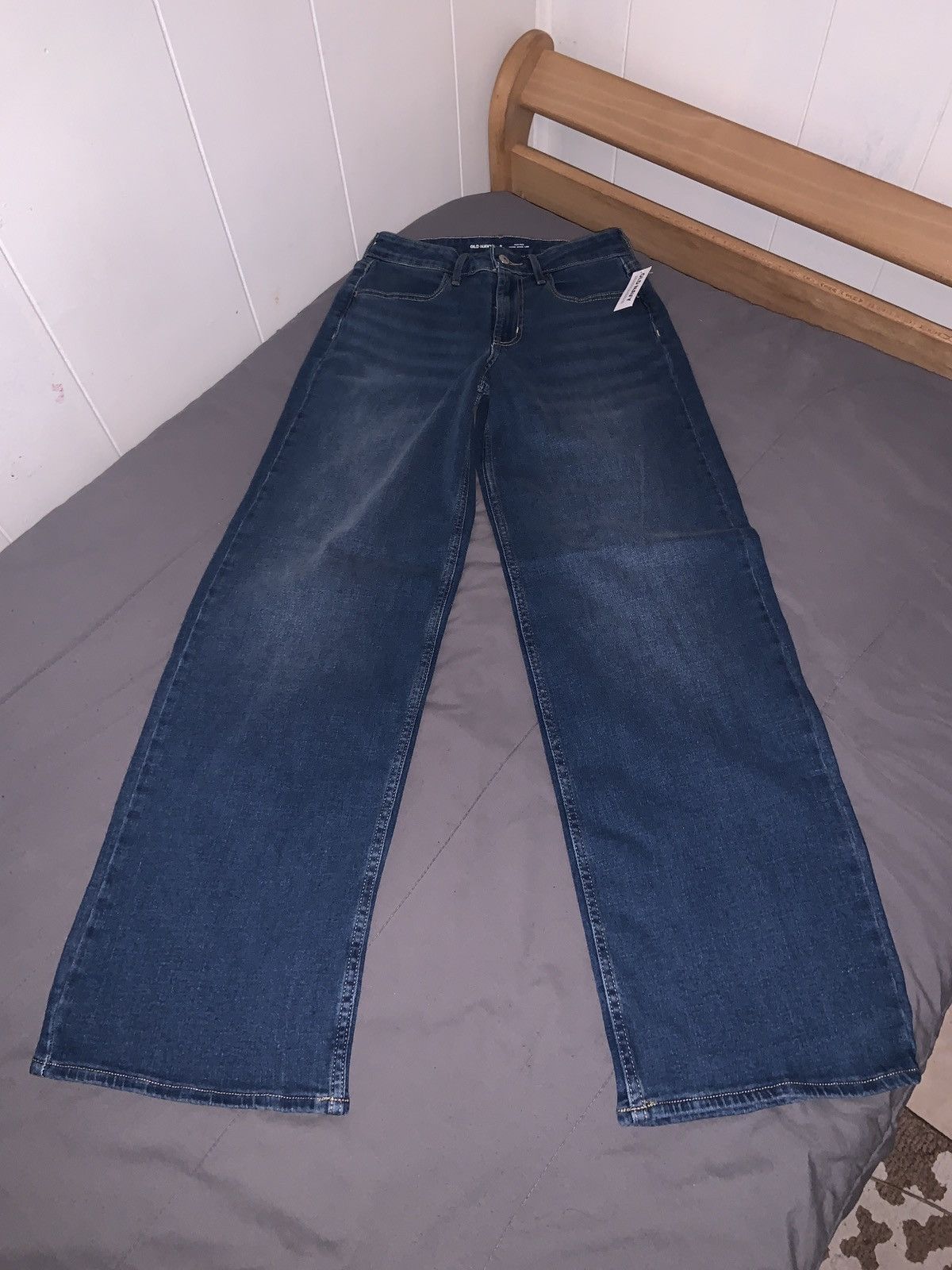 Old Navy Womens - High-Waisted Wow Wide-Leg Jeans - Size 0 Size 25" / US 0 / IT 36 - 1 Thumbnail