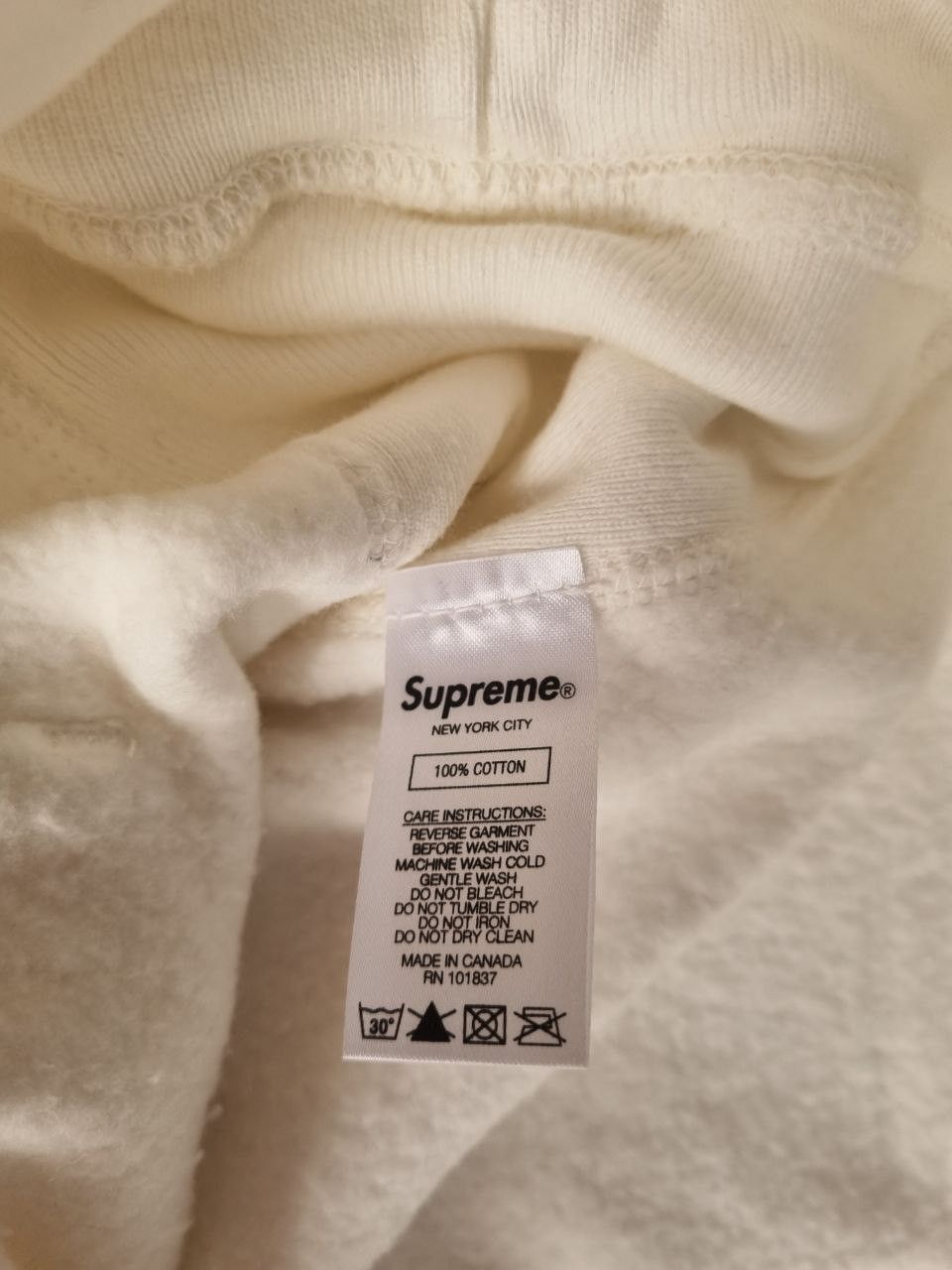 Supreme Supreme Swarovski S Logo Hooded Sweatshirt White Size US XL / EU 56 / 4 - 8 Thumbnail