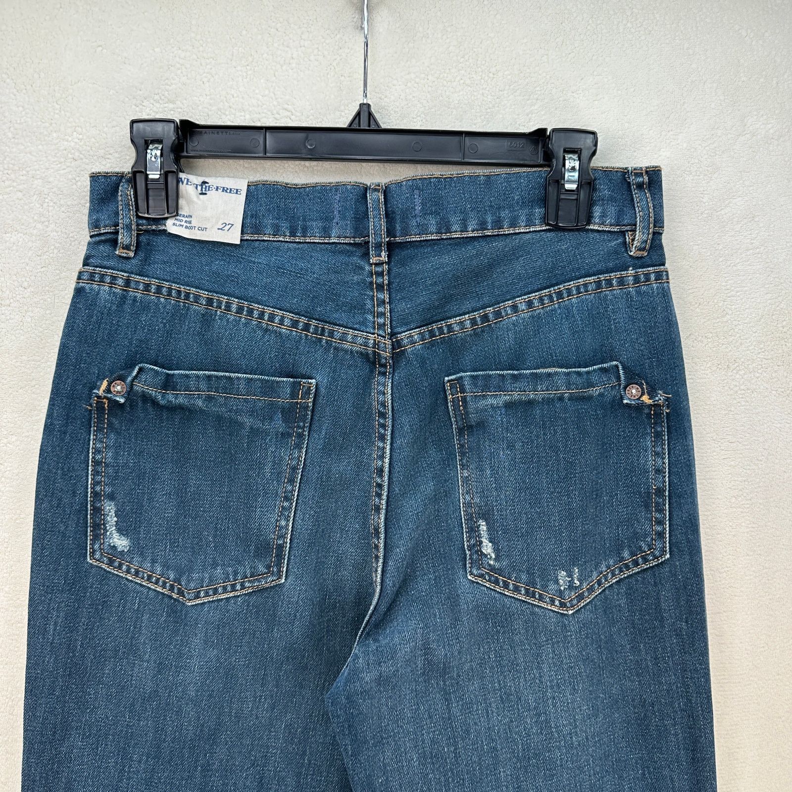 Free People FREE PEOPLE SIZE 27 WE THE FREE SERAFIN MID RISE SLIM BOOT C Size 27" / US 4 / IT 40 - 6 Thumbnail