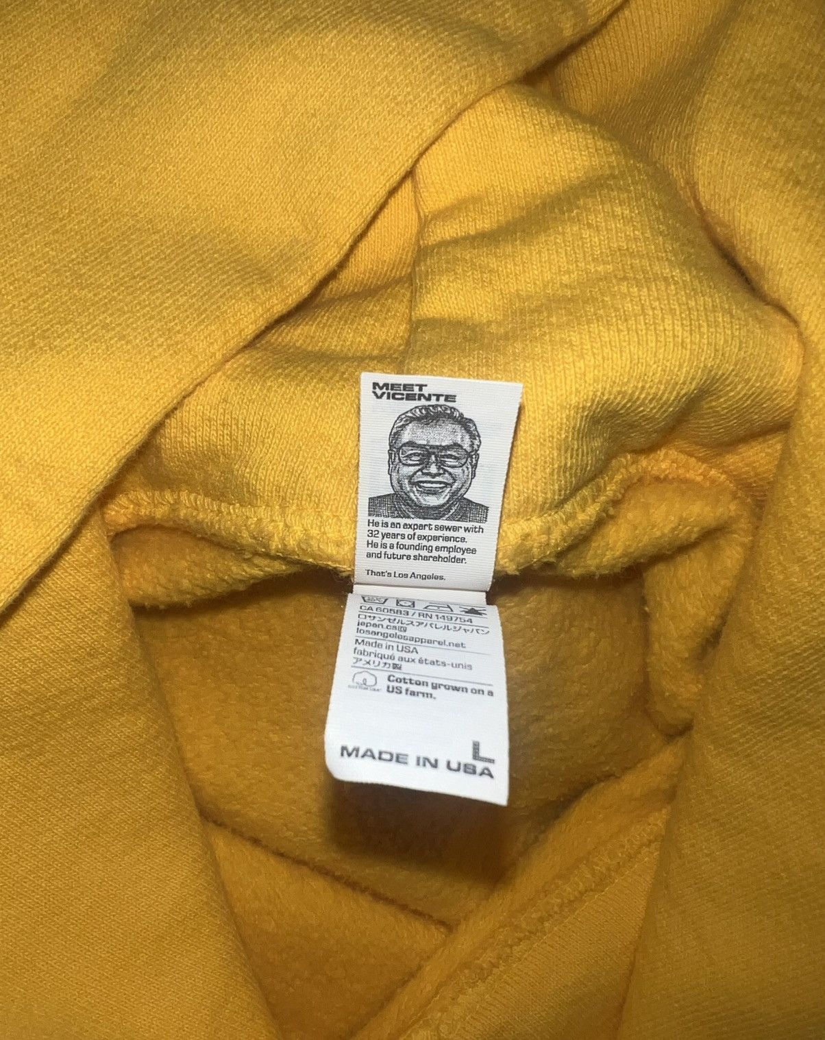 Los Angeles Apparel 14oz Heavy Fleece Hoodie Size US L / EU 52-54 / 3 - 4 Thumbnail