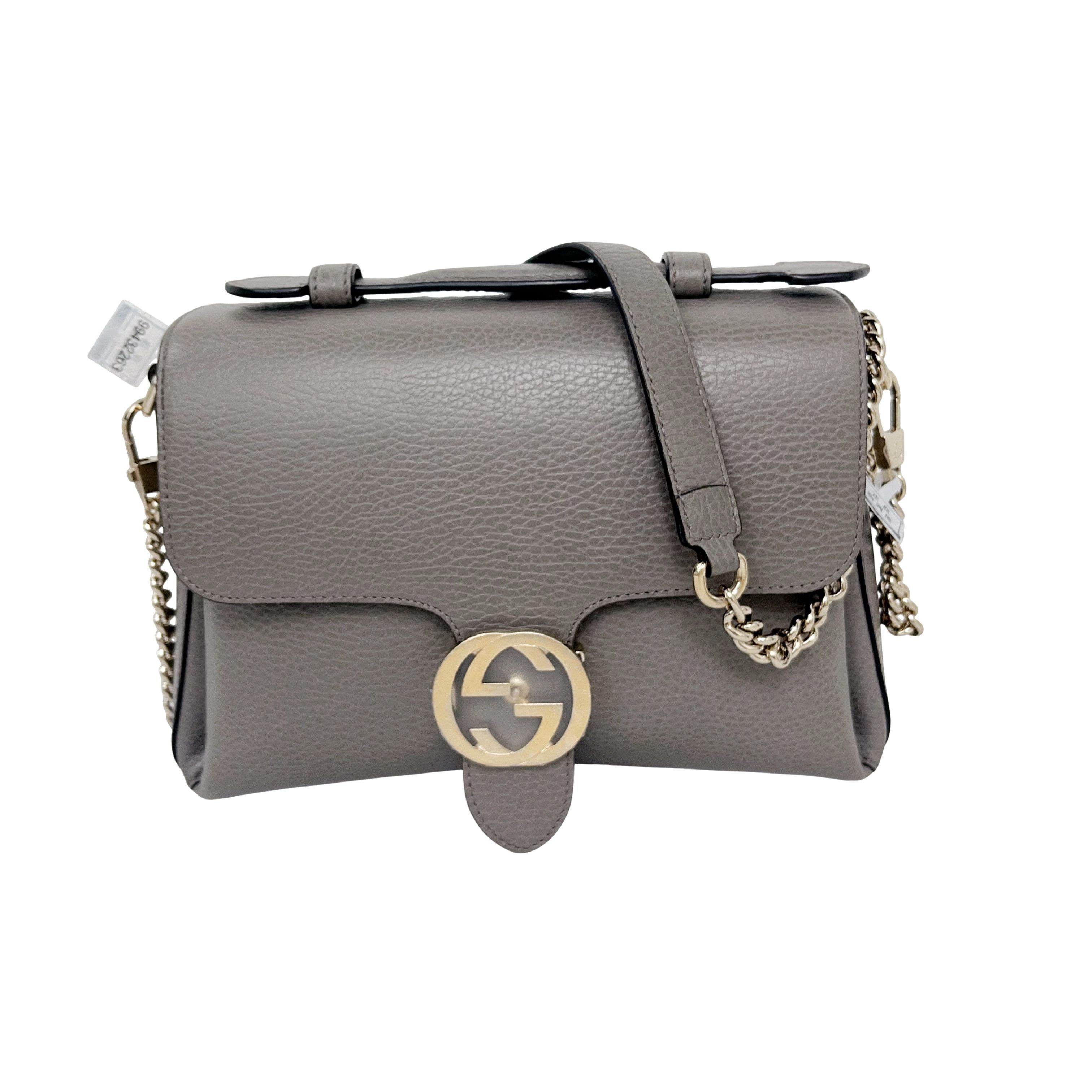 Gucci Gucci Interlocking G Leather Shoulder Bag Size ONE SIZE - 1 Thumbnail