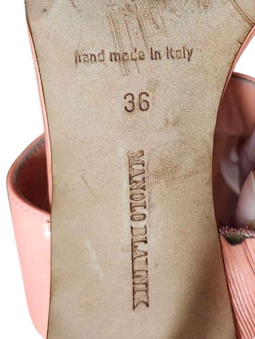 Manolo Blahnik Manolo Blahnik Coral High Heel Shoes Sleek Design Size 36 Size US 5.5 / IT 35.5 - 11 Thumbnail