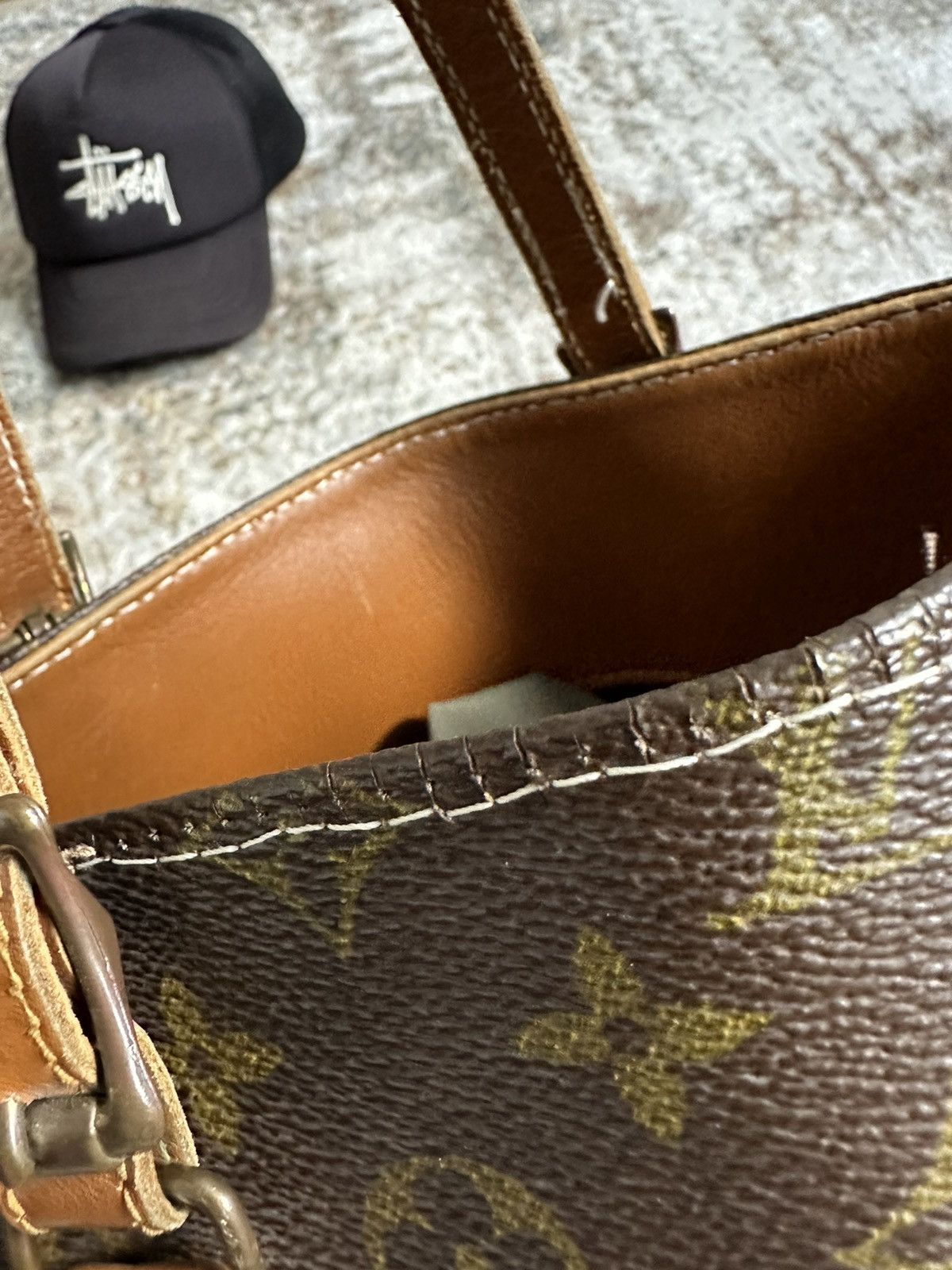 🔥 Louis Vuitton Monogram Bucket GM Bag French Co. Vintage