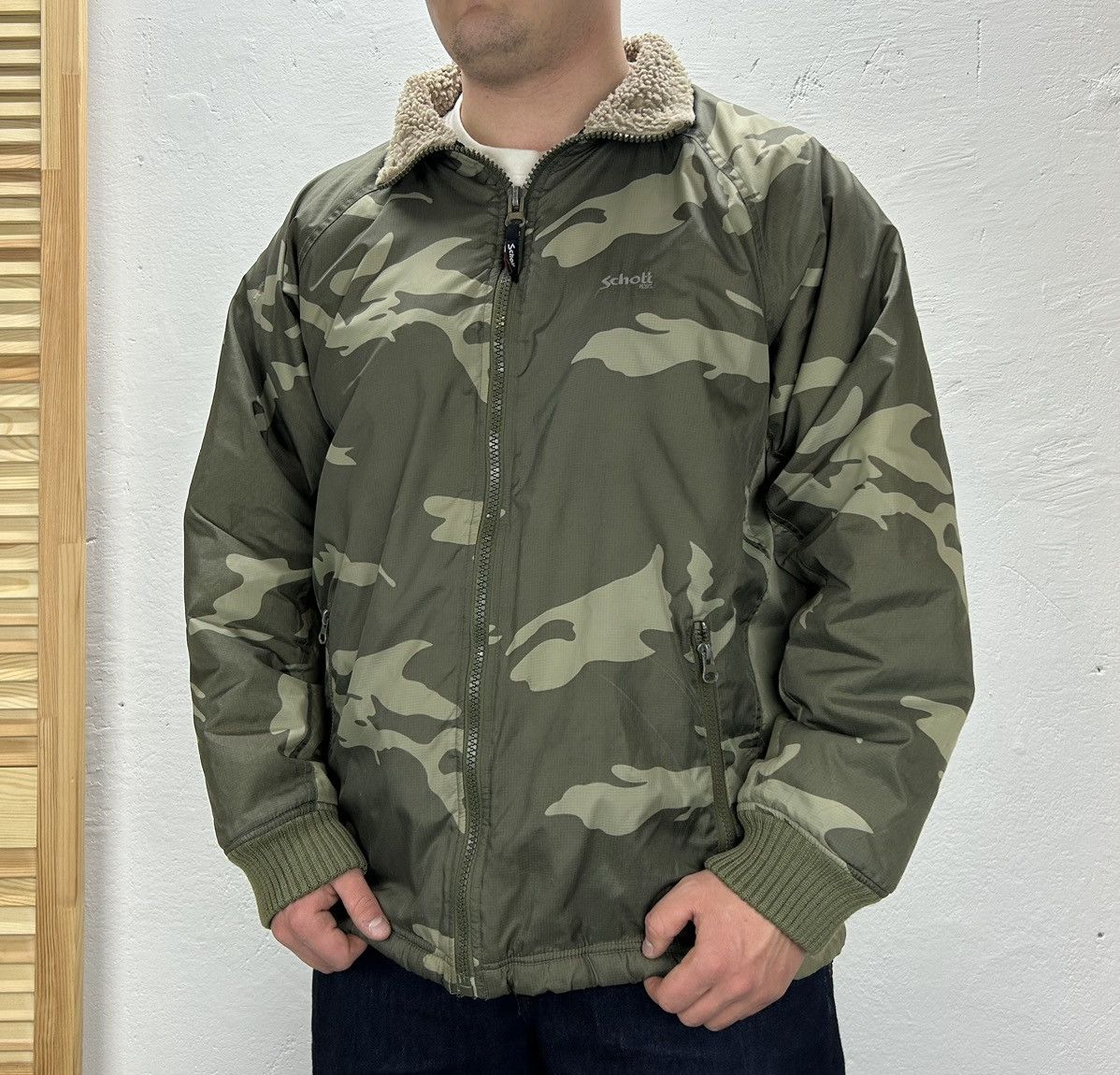 Schott × Vintage Schott Vintage Camo Jacket size M Size US M / EU 48-50 / 2 - 1 Thumbnail