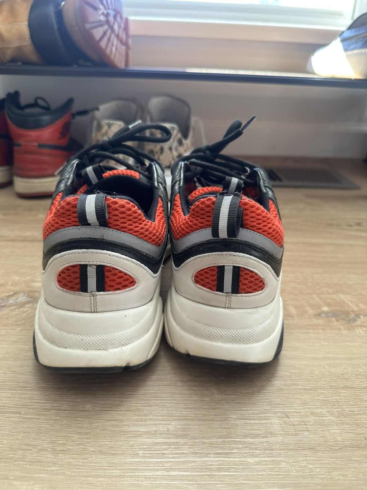 Dior Dior B22 Red Black Sneakers Size US 9 / EU 42 - 2 Thumbnail