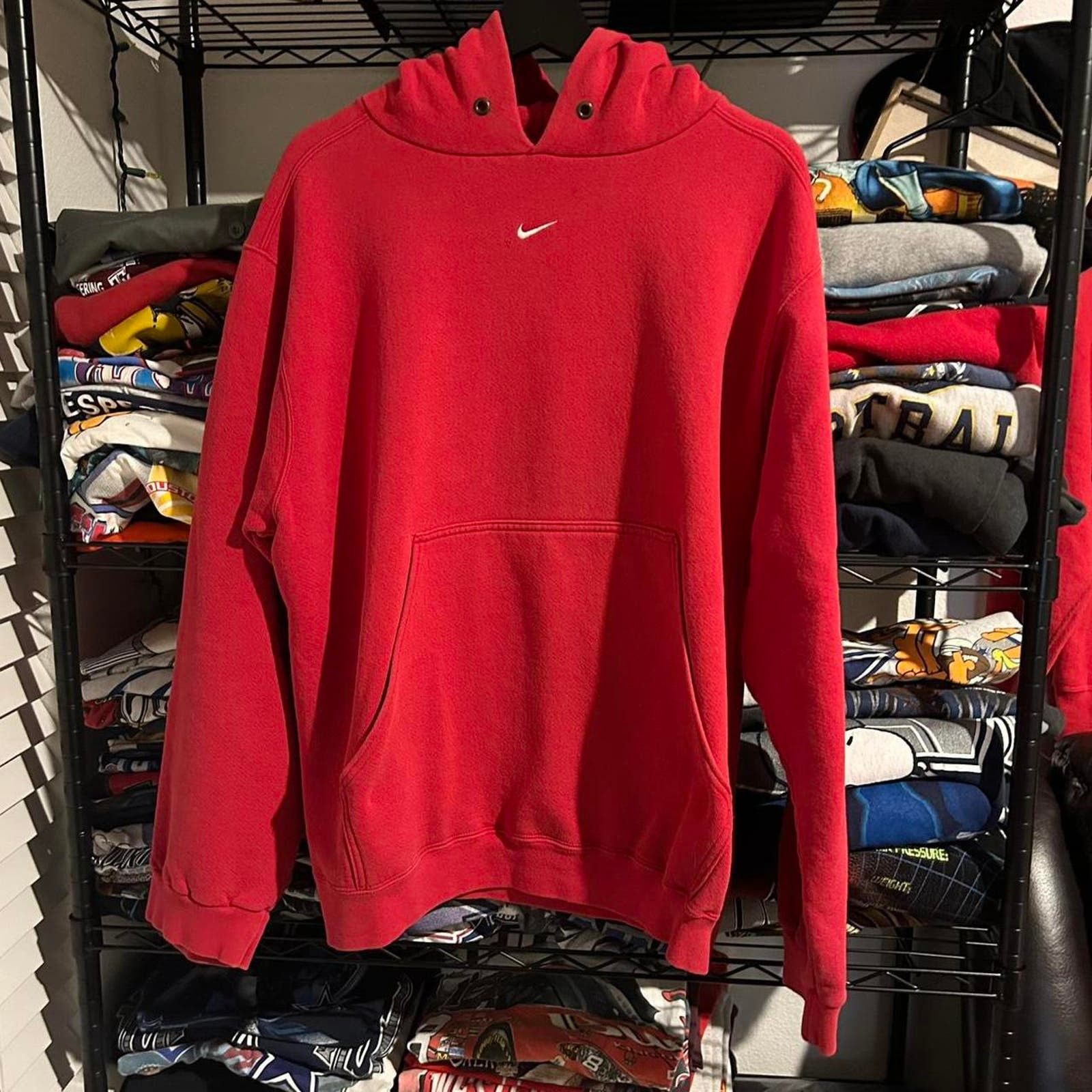 image of Nike Vintage 1990S Red Center Swoosh, Men's (Size Large)