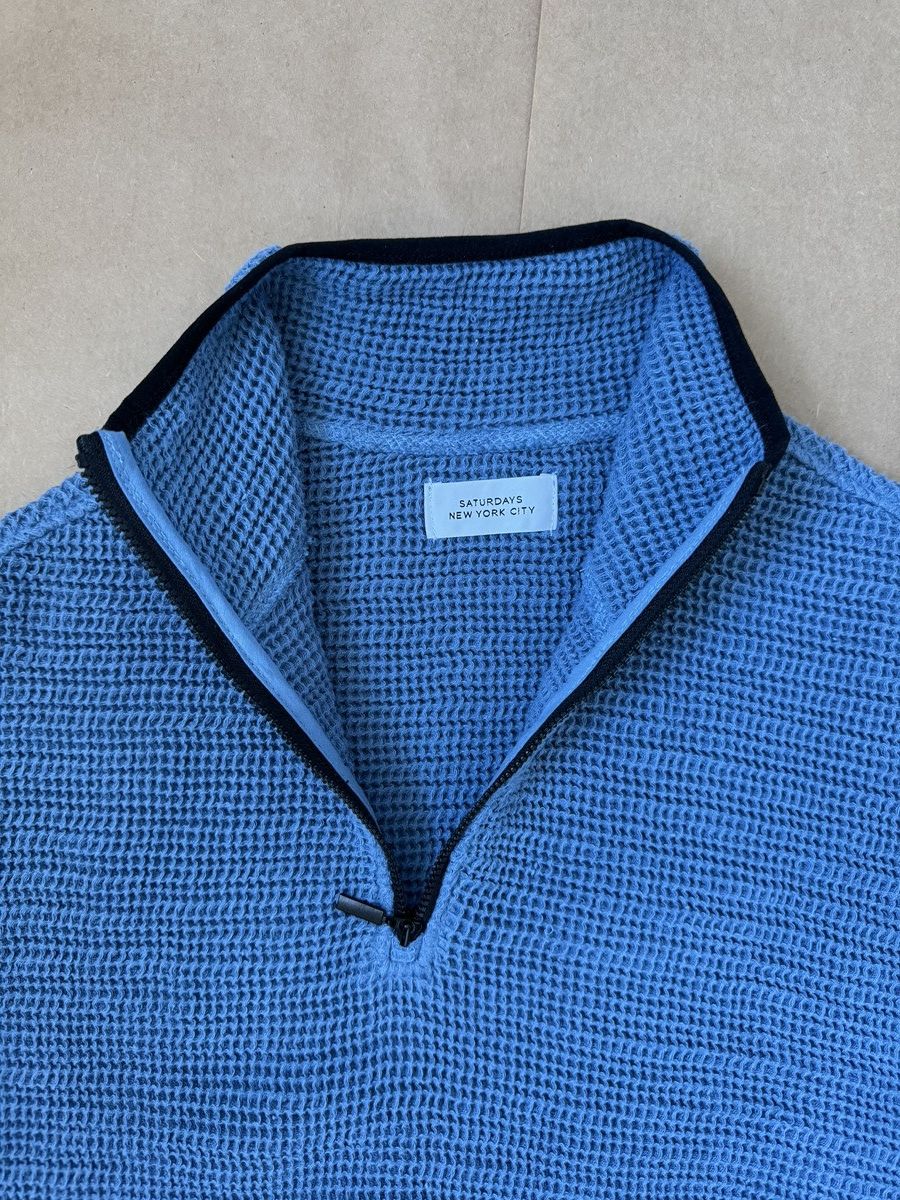 Saturdays NYC Saturdays NYC Waffle Gauze Quarter Zip Size US M / EU 48-50 / 2 - 5 Thumbnail