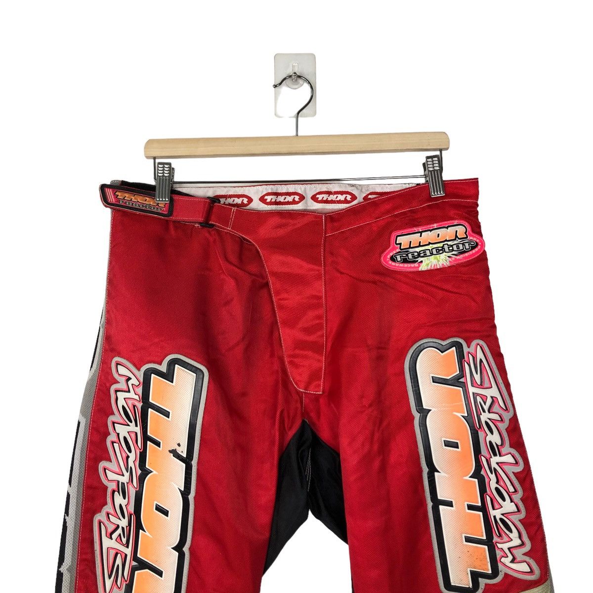 Japanese Brand 🔥RARE MOTORCYCLE CROSS PANTS THOR REACTOR RACING BI LOGO Size US 32 / EU 48 - 3 Thumbnail