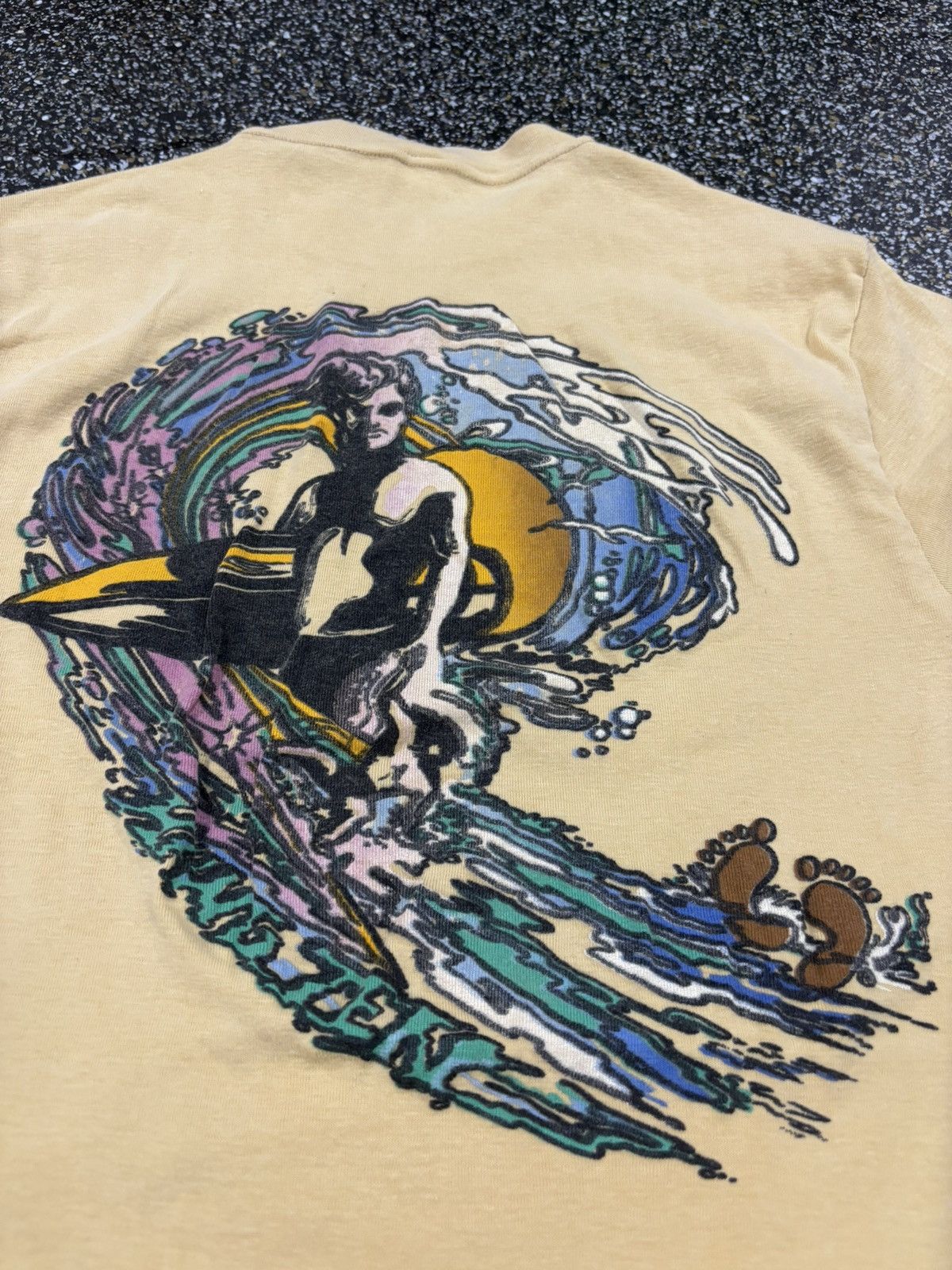 Hang Ten × Vintage Vintage 70’s Hang Ten Surf Tshirt Size US M / EU 48-50 / 2 - 3 Thumbnail