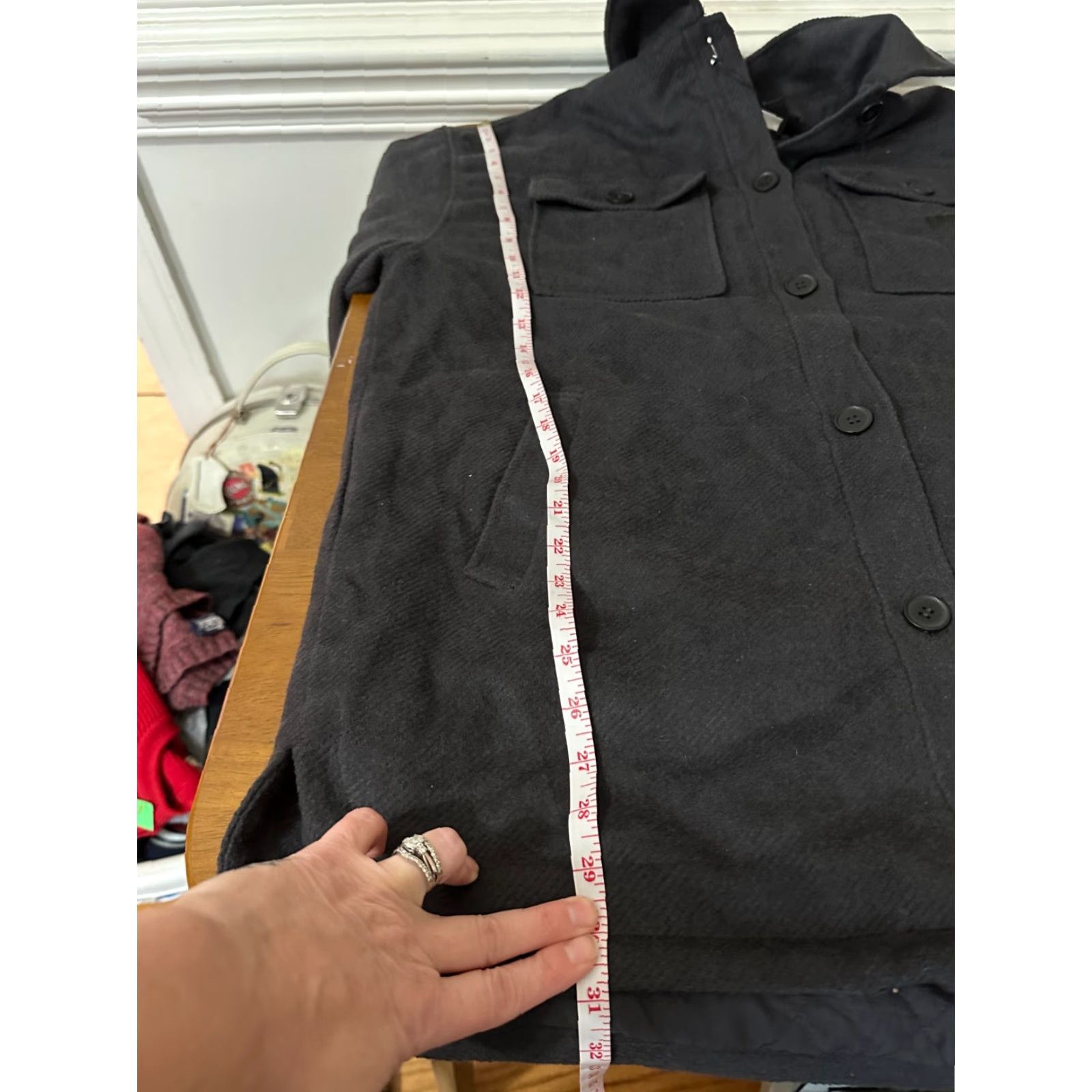 Kangol Kangol x H&M Shacket Oversize Shirt Jacket Size S Charcoal Gray Mens Shirt Jacket Shacket Kangol x H&M Brand Kangol x H&M Shacket Size US M / EU 48-50 / 2 - 8 Thumbnail