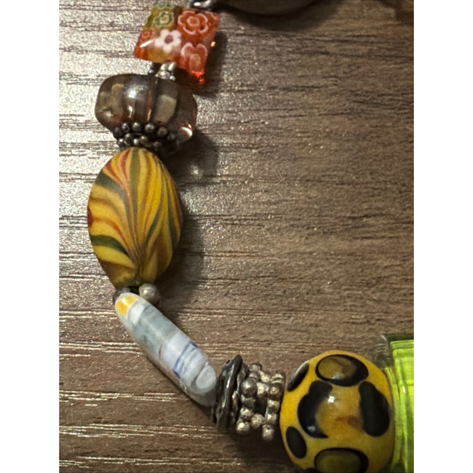 The Unbranded Brand Vintage Venetian Murano Glass Bracelets African Style Beads Size ONE SIZE - 2 Thumbnail