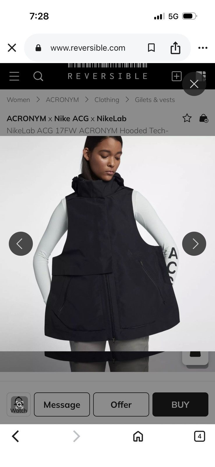 Nike ACG ACRONYM x Nike ACG x NikeLab Size S / US 4 / IT 40 - 2 Thumbnail