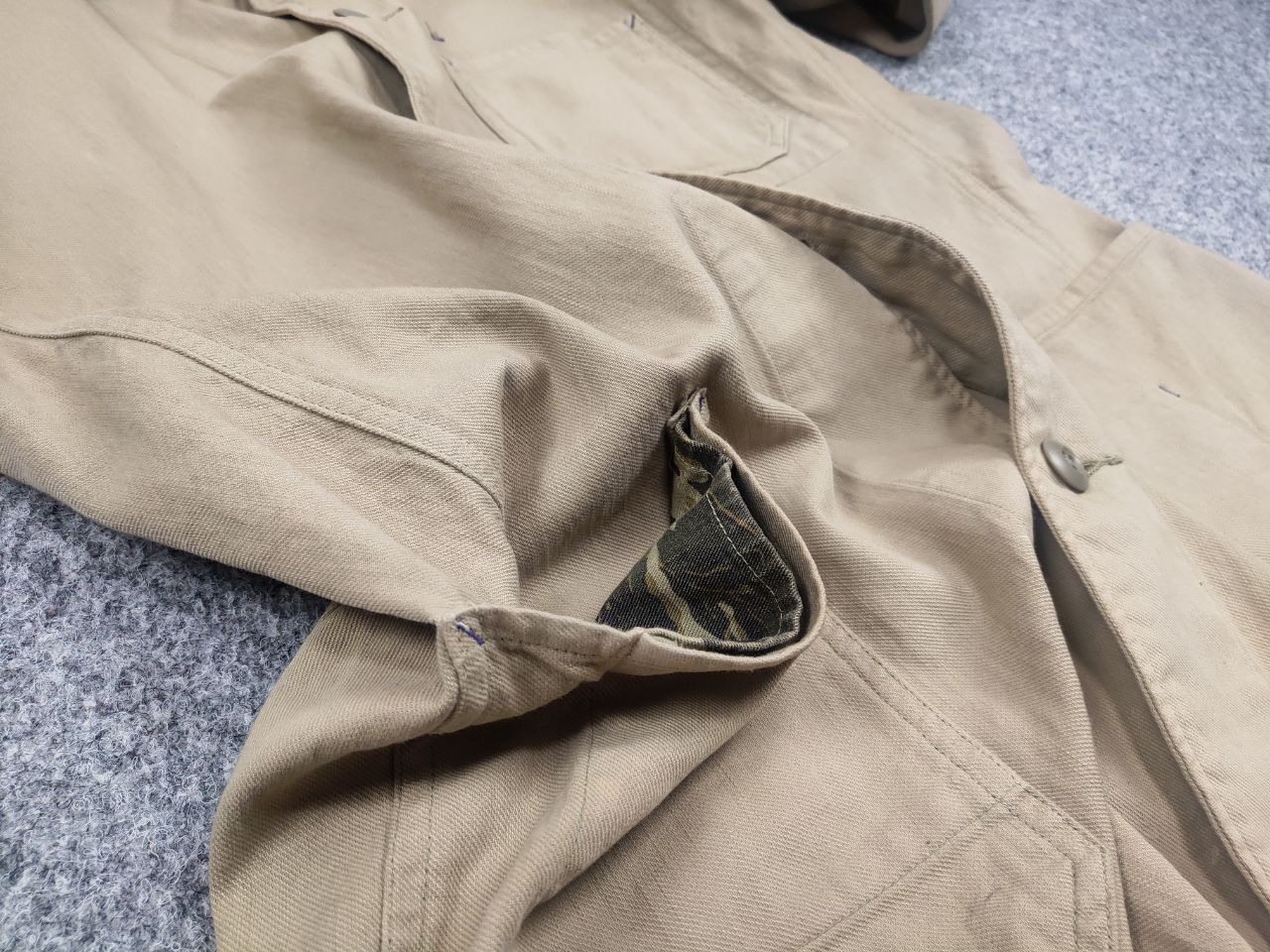 Japanese Brand Vintage Boston Nine Japan Canvas Tactical Work beige Jacket Size US L / EU 52-54 / 3 - 16 Thumbnail