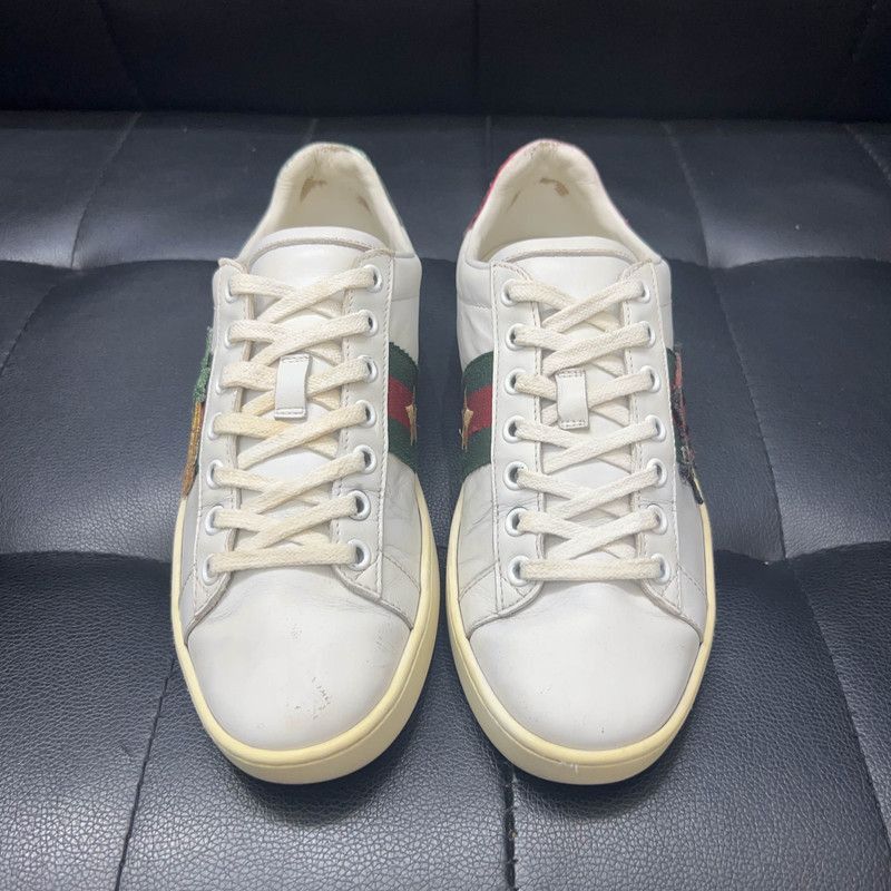 Gucci Gucci ACE Leather Pineapple Embroidery Sneakers - Size US 5 / IT 35 - 2 Thumbnail