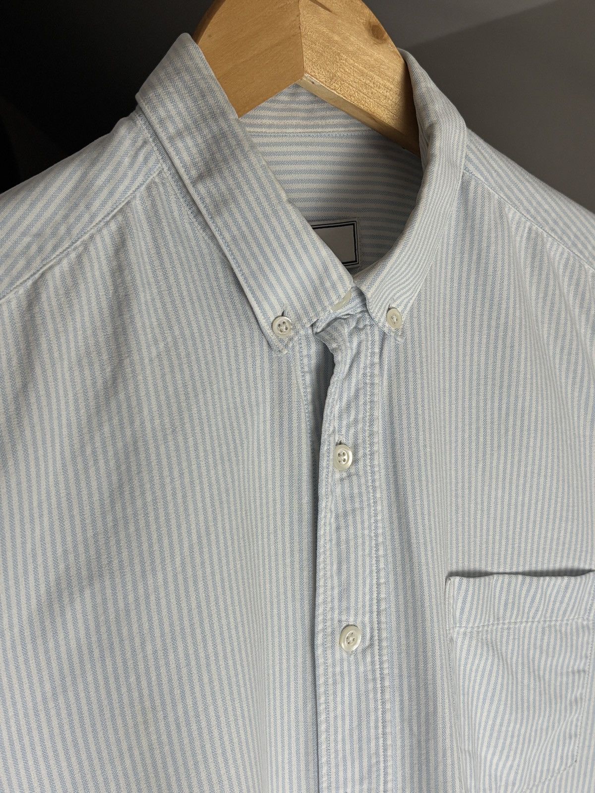 AMI AMI white-blue striped casual oxford shirt Size US S / EU 44-46 / 1 - 3 Thumbnail