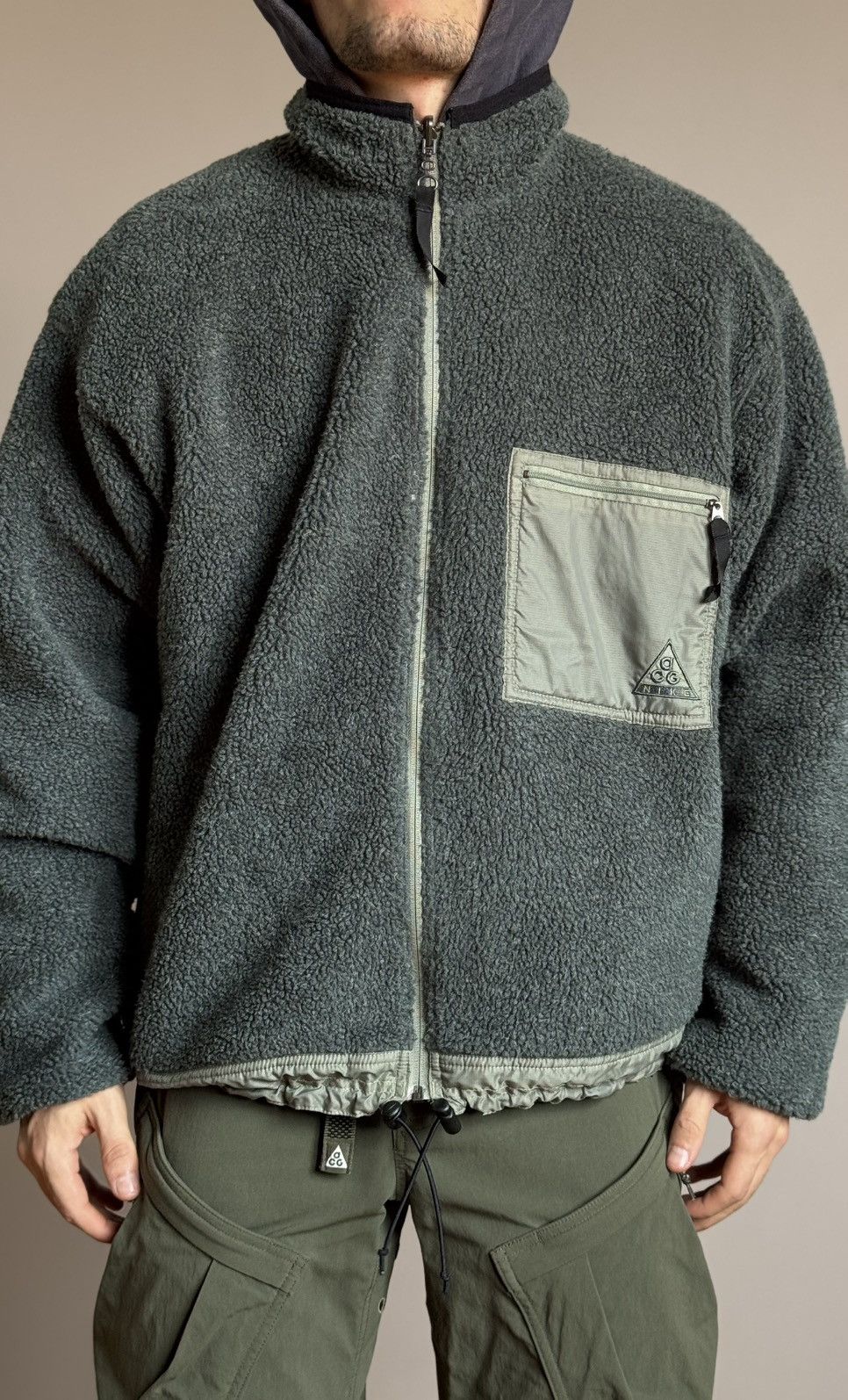 Nike ACG M-L Nike ACG Vintage Reversible Sherpa Fleece Jacket Level 3 Size US M / EU 48-50 / 2 - 23 Thumbnail