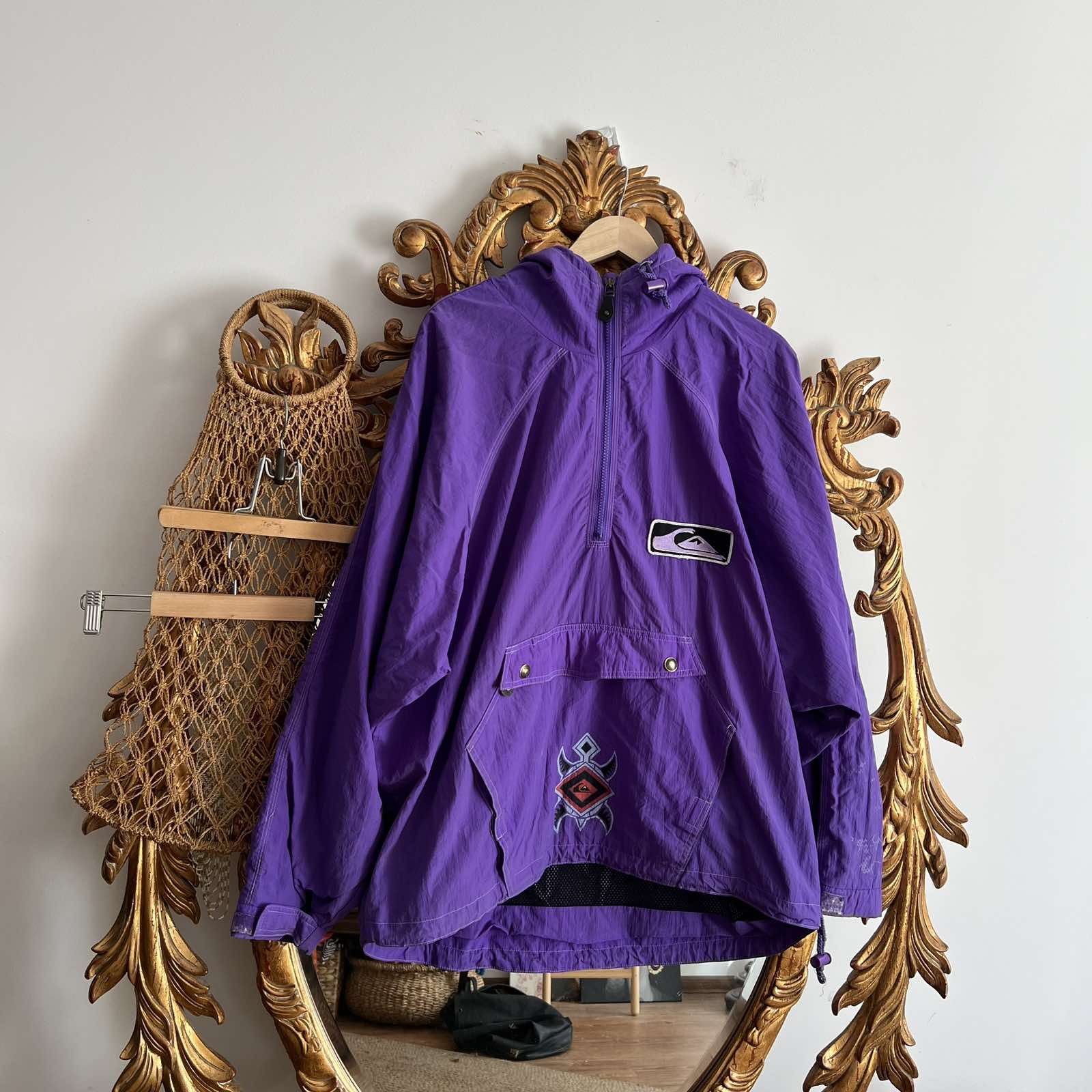 Quiksilver × Vintage Vintage 90's Quiksilver Big Logo actec Jacket Sz XXL Size US XL / EU 56 / 4 - 1 Thumbnail