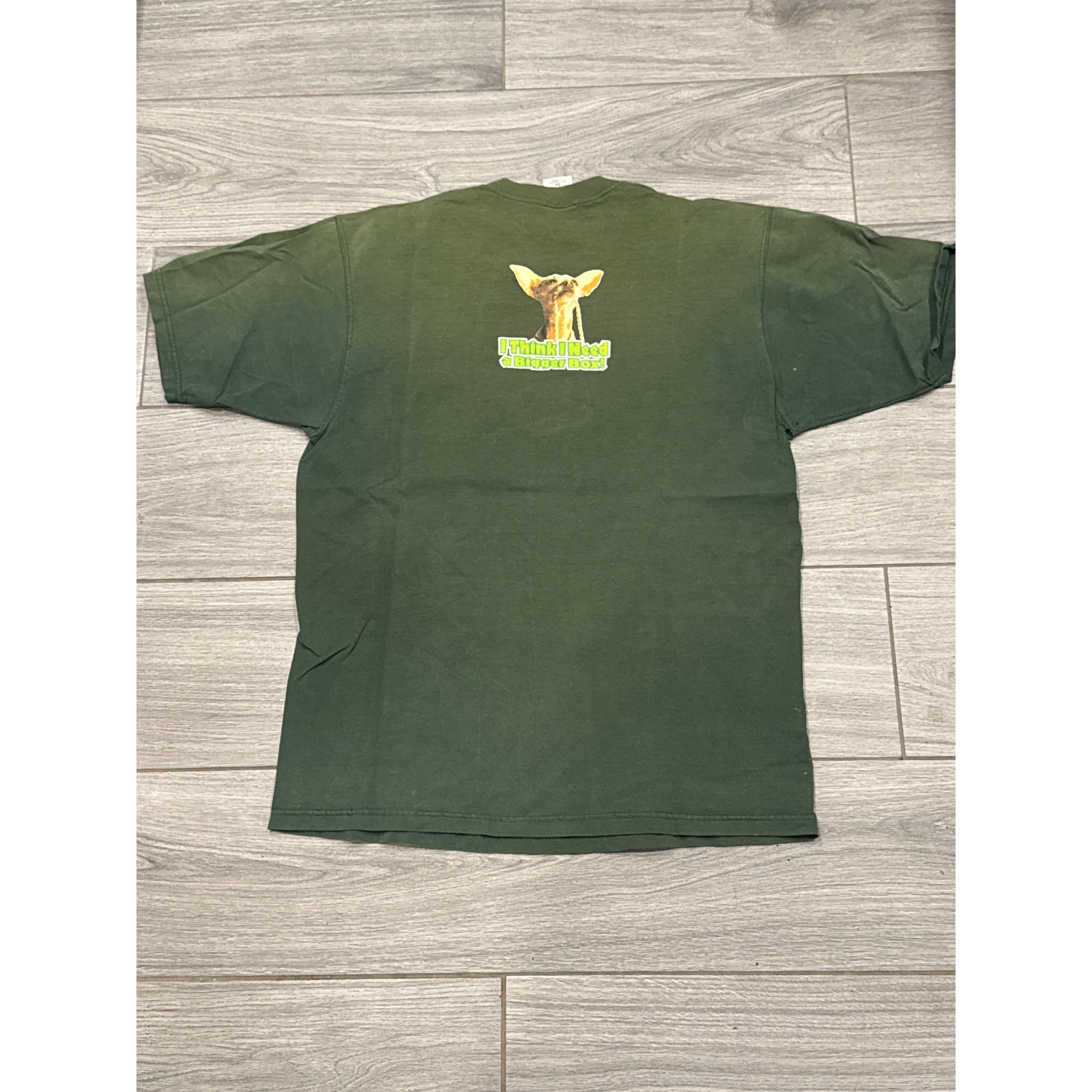 Other 90s Taco Bell Chihuahua Godzilla Bigger Box Promo Faded T-Sh Size US XL / EU 56 / 4 - 4 Thumbnail