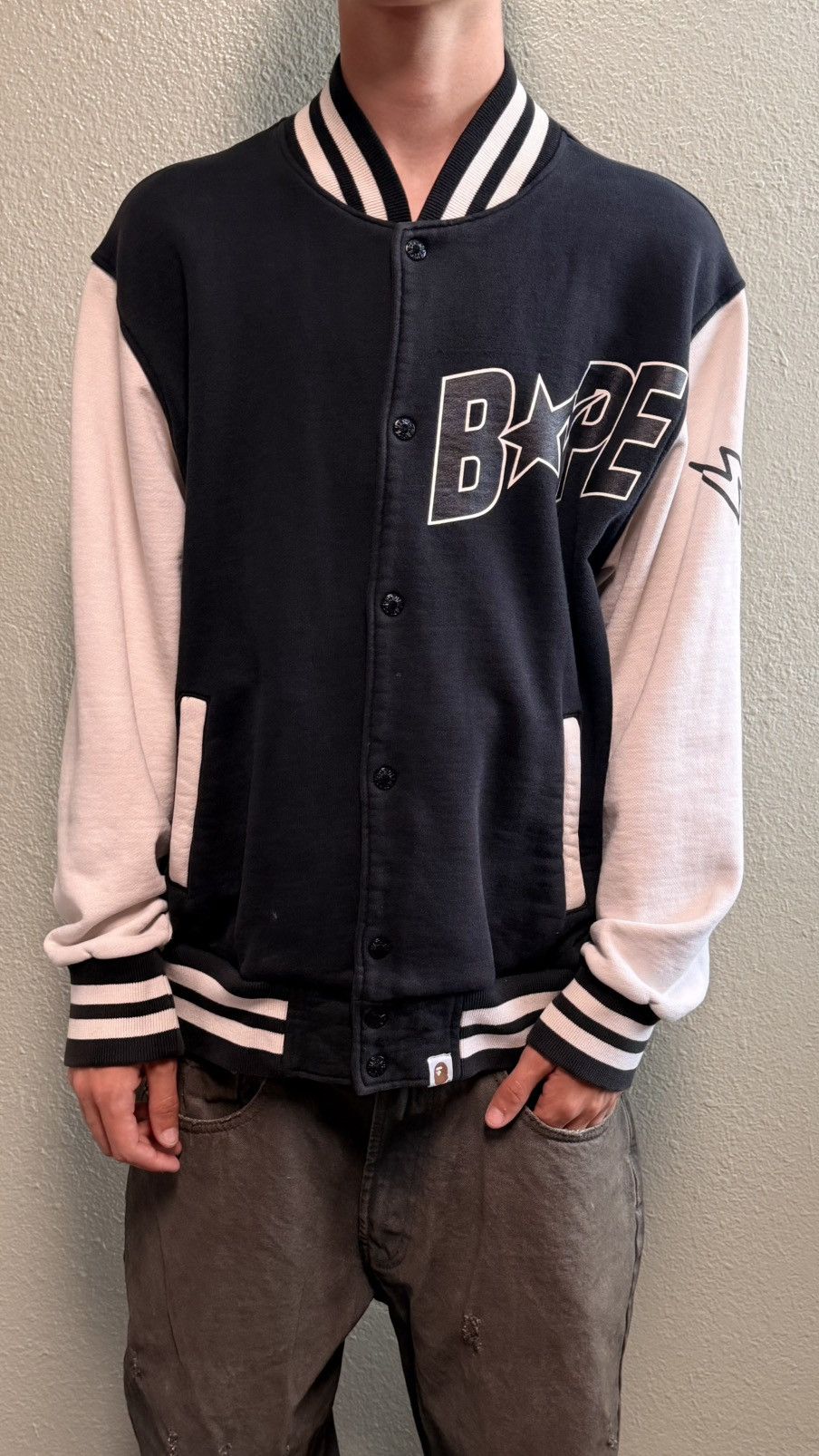 Bape Bape college Button Up Jacket Size US L / EU 52-54 / 3 - 1 Thumbnail