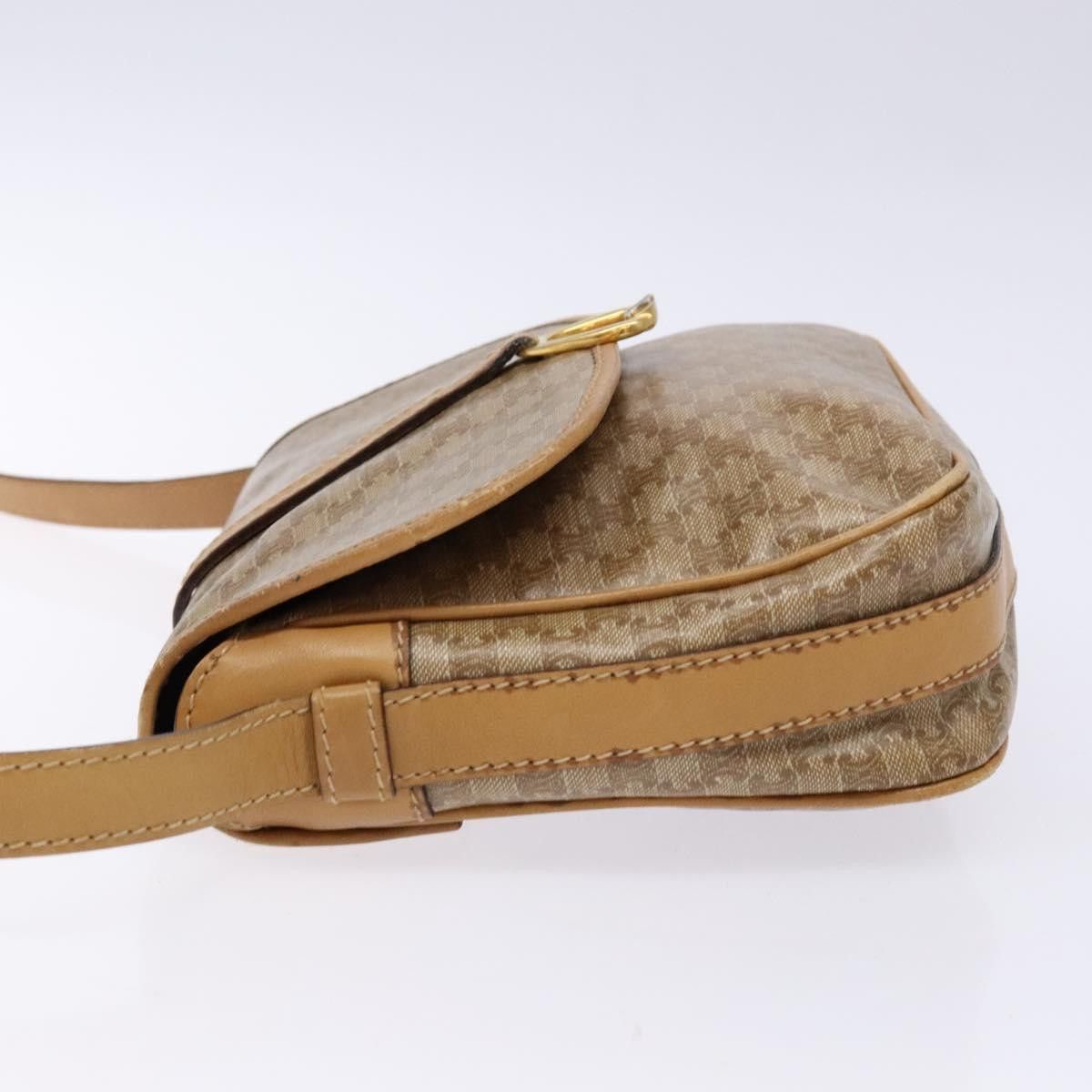 Celine CELINE Macadam Canvas Shoulder Bag Pvc Beige Gold Size ONE SIZE - 5 Thumbnail
