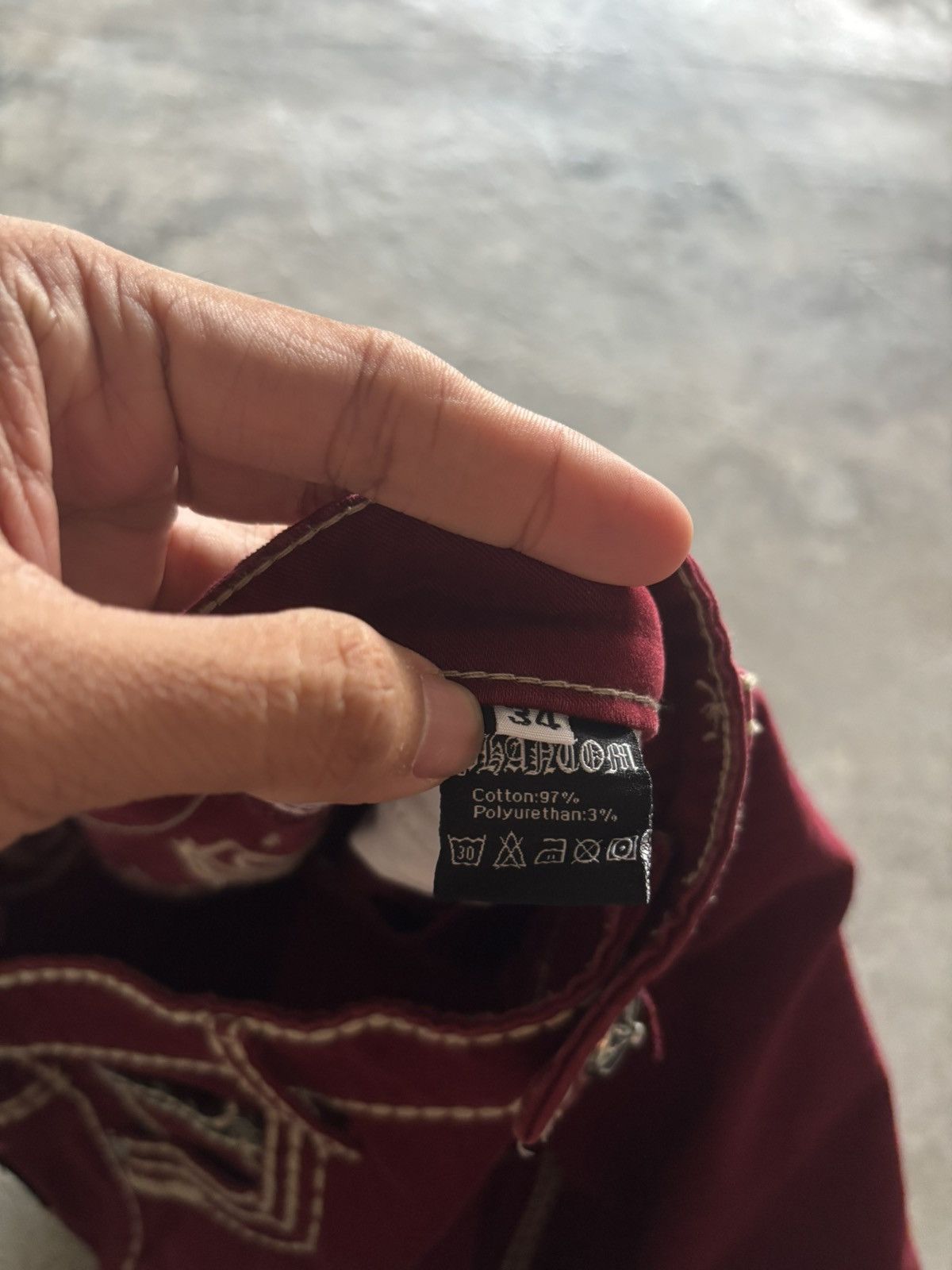 Japanese Brand PHANTOM DENIM chrome hearts inspired style cross punk goth Size US 34 / EU 50 - 6 Thumbnail