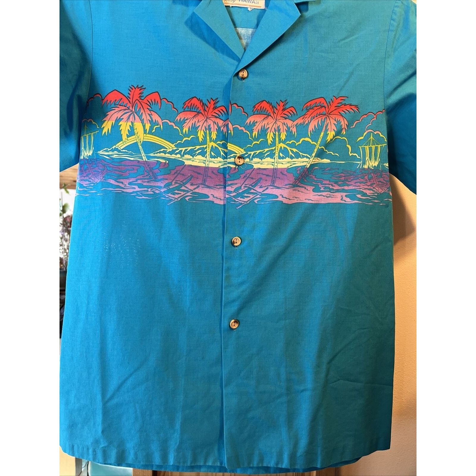 Other Malihini VTG Men M Blue Tropical Print Cotton Hawaiian Shirt Size US M / EU 48-50 / 2 - 8 Thumbnail