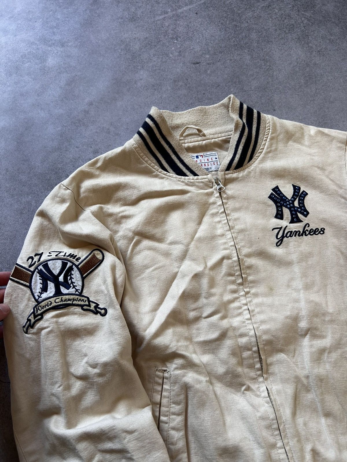 Vintage Vintage Yankees Big logo Bombers jacket y2k Size US M / EU 48-50 / 2 - 4 Thumbnail