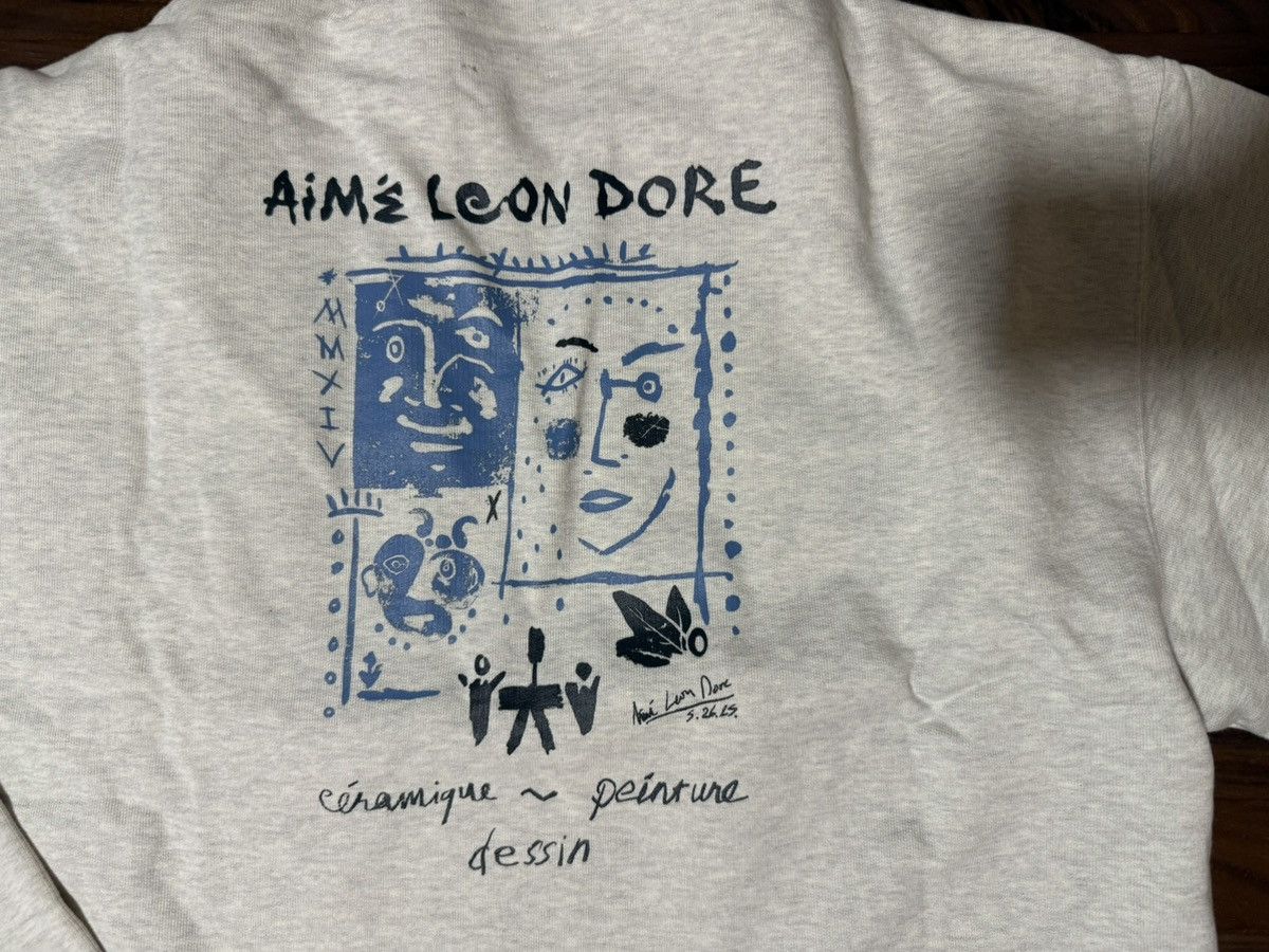 Aime Leon Dore Aime Leon Dore Gallery Cubist Artwork Oatmeal Hoodie XXL Size US XXL / EU 58 / 5 - 6 Thumbnail