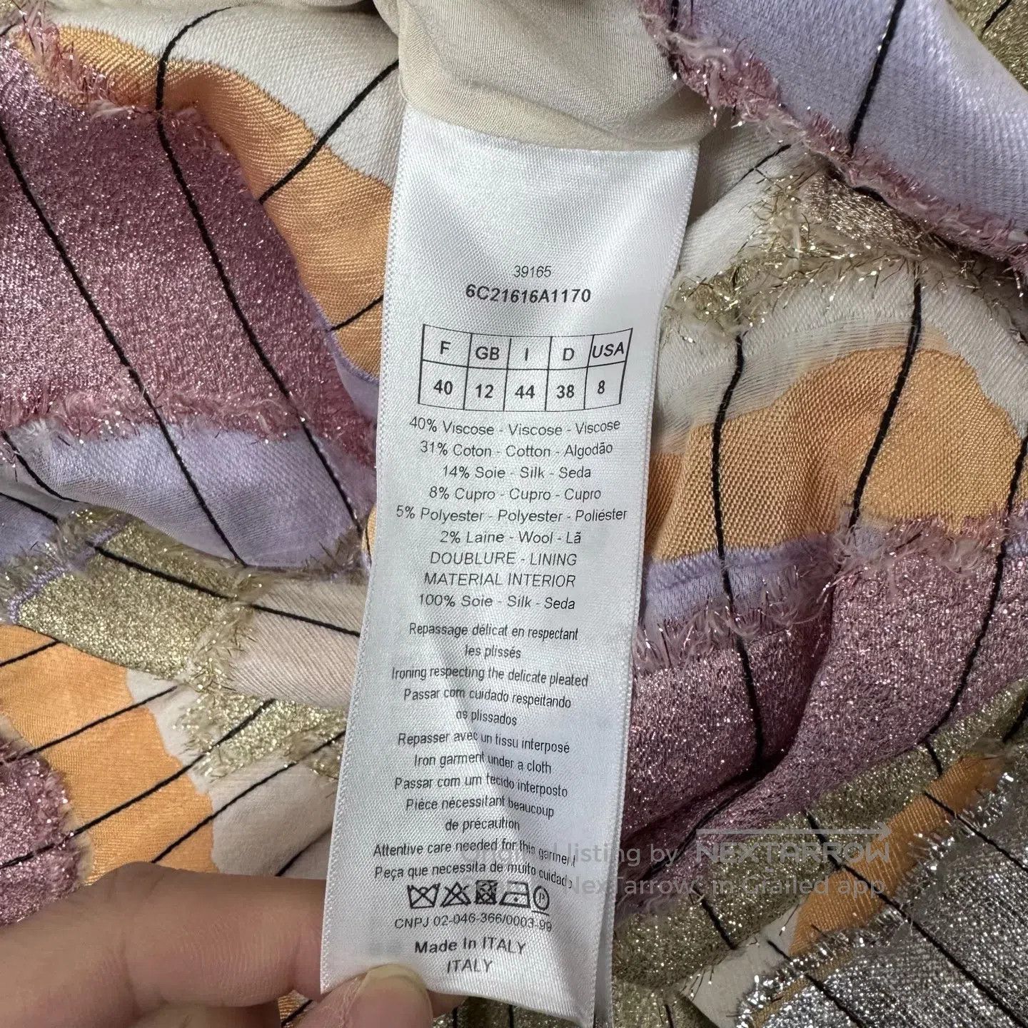 Dior Dior size 40 Elegant color V-neck dress made of a blend of Size M / US 6-8 / IT 42-44 - 6 Thumbnail