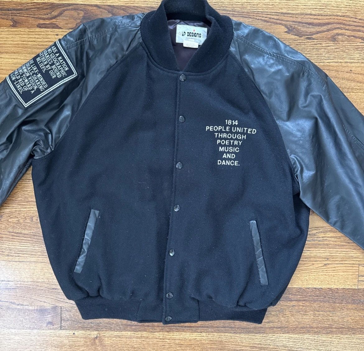 Vintage Janet Jackson 1990 World Tour Varsity Jacket Size US XL / EU 56 / 4 - 5 Thumbnail
