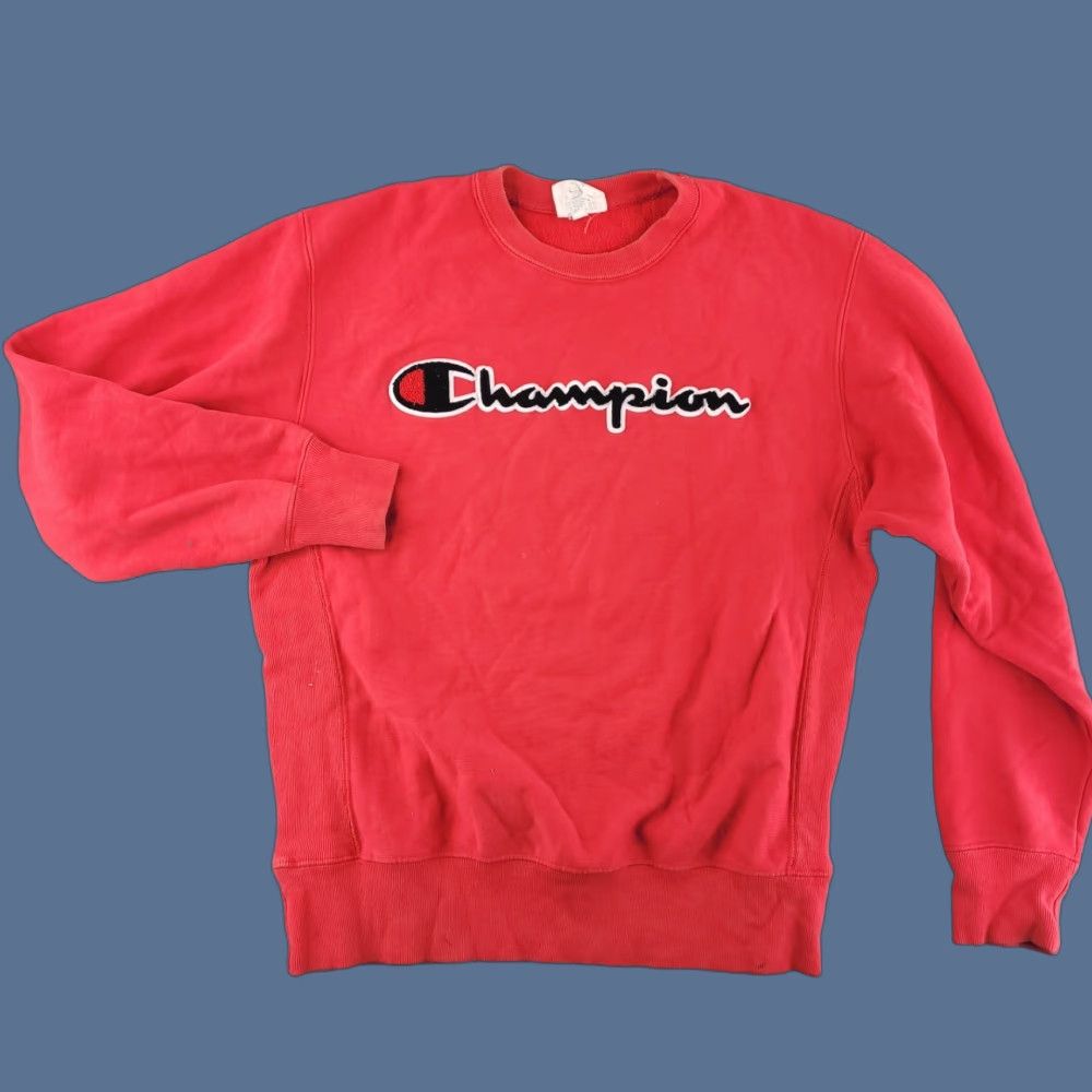 Champion Champion Sweatshirt Mens Medium Red Heavyweight Crewneck Pullover Size US M / EU 48-50 / 2 - 1 Thumbnail