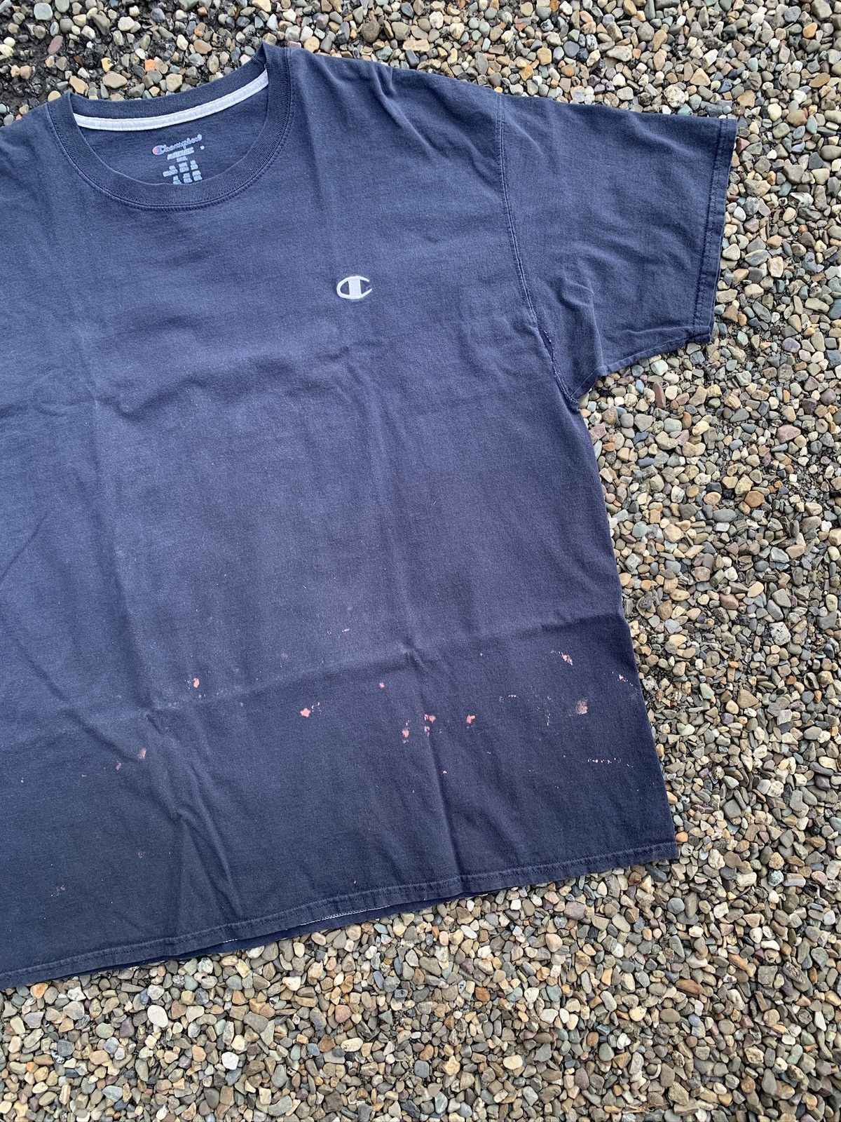Champion Champion Sportswear Navy Blue Heavyweight Blank T-Shirt Size US XXL / EU 58 / 5 - 3 Thumbnail