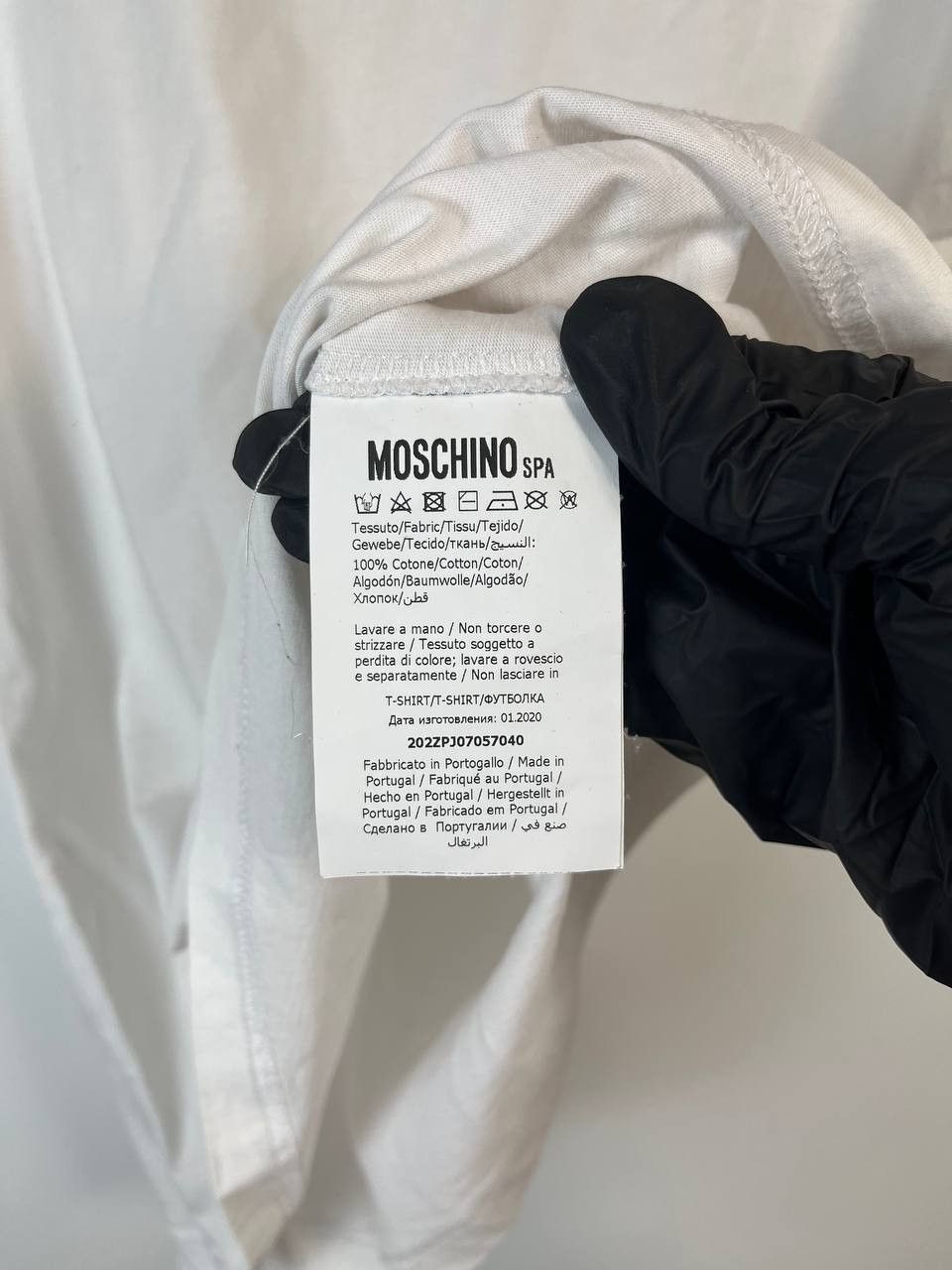 Moschino MOSCHINO COUTURE LOGO T-SHIRT WHITE MENS SIZE M Size US M / EU 48-50 / 2 - 3 Thumbnail