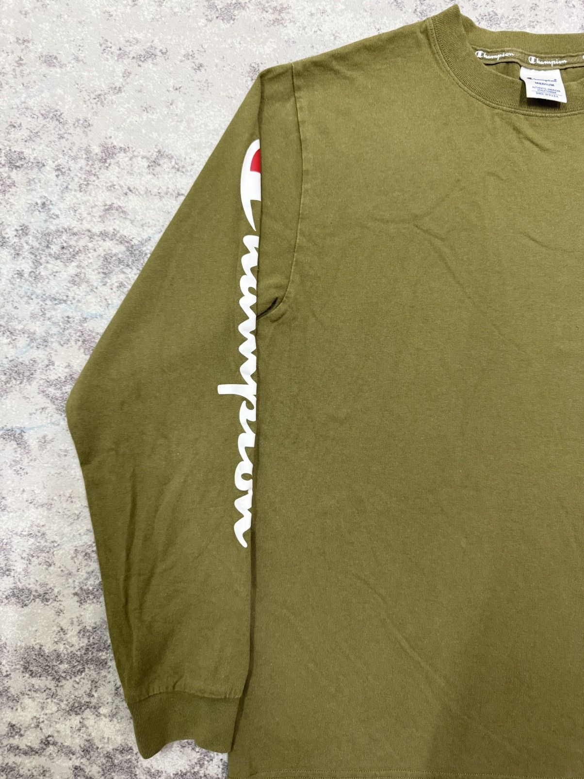 Champion Champion Spellout Logo Longsleeve Tshirt Size US S / EU 44-46 / 1 - 11 Thumbnail