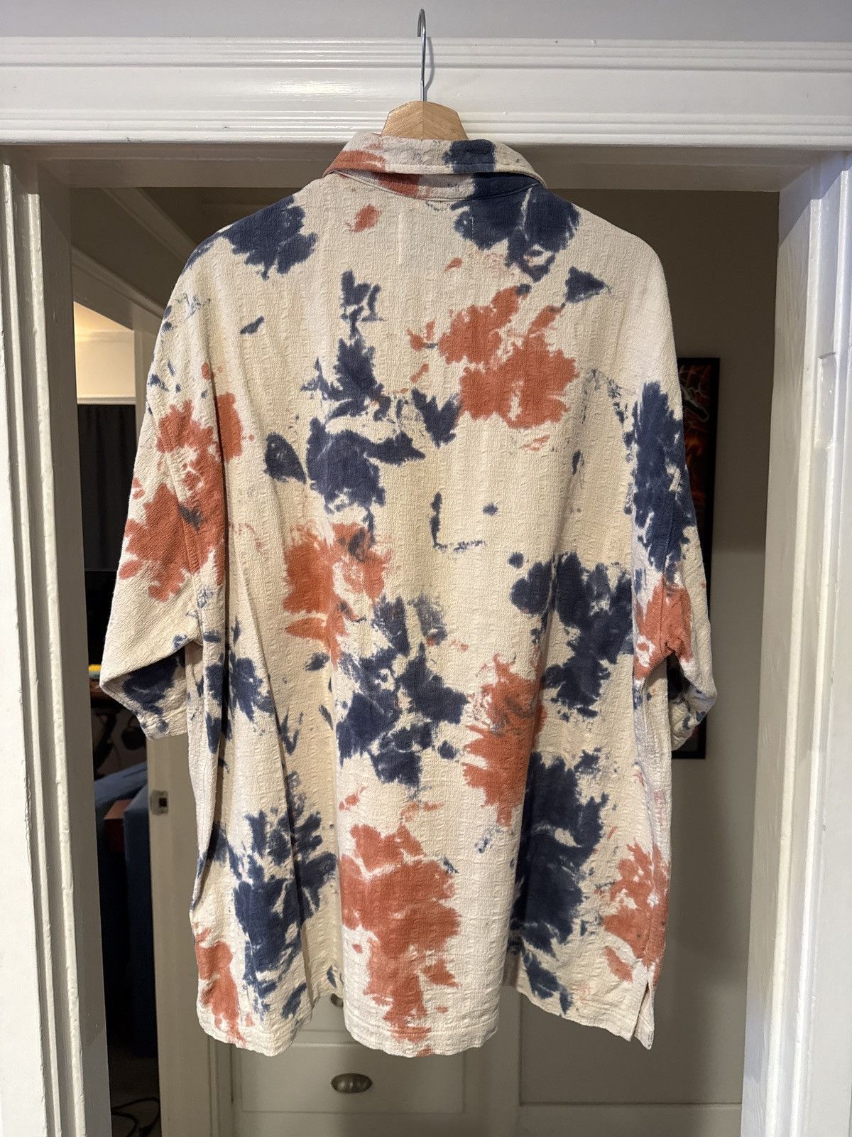 General Admission Tie Dye Short Sleeve Button Up Size US XL / EU 56 / 4 - 2 Thumbnail