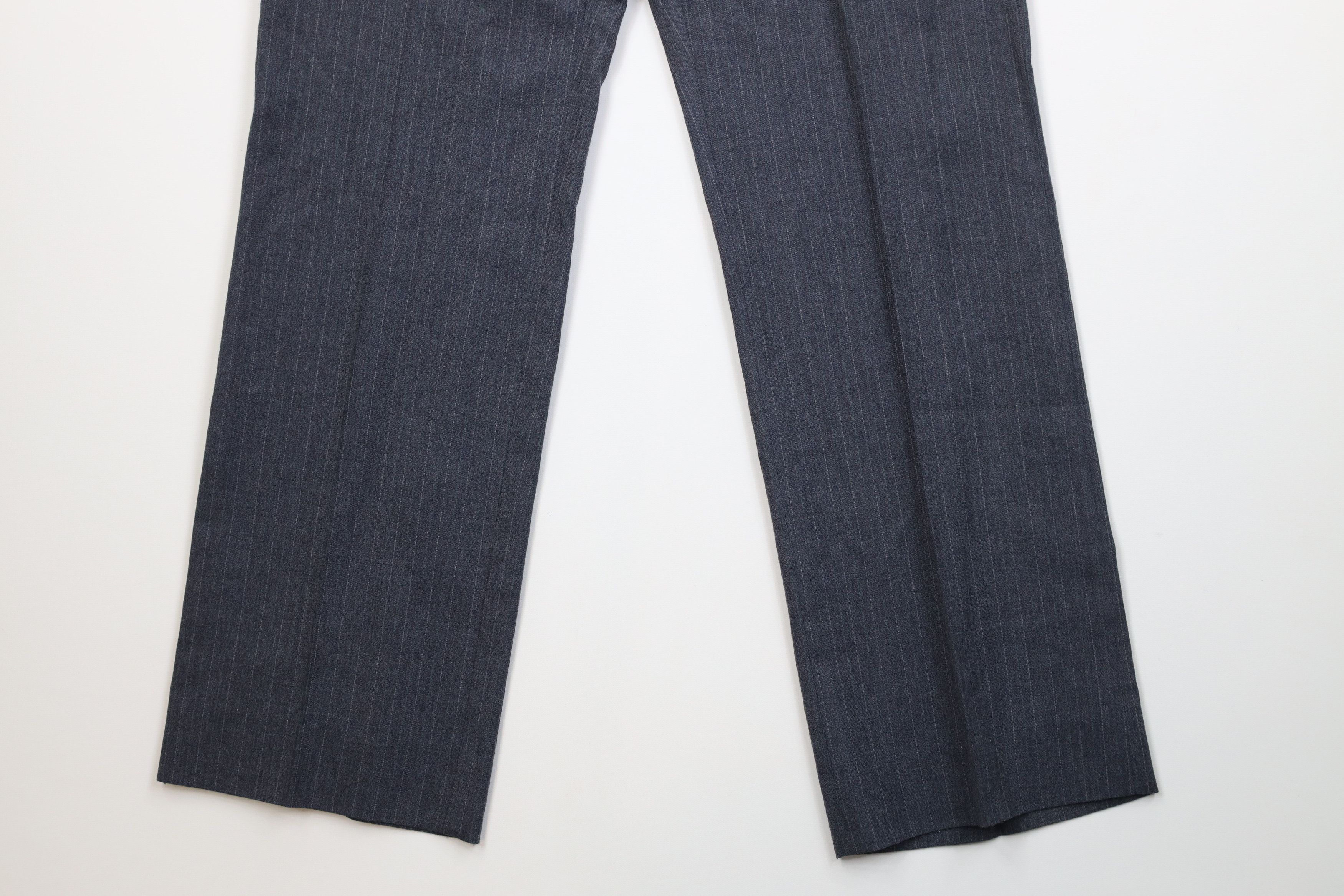 Vintage Vintage 70s Streetwear Pinstriped Wide Leg Chino Pants USA Size US 34 / EU 50 - 4 Thumbnail
