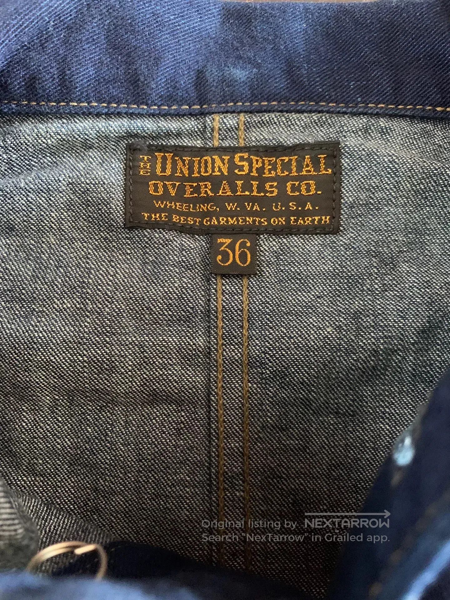 Freewheelers yard master indigo work jacket. Size US XL / EU 56 / 4 - 7 Thumbnail