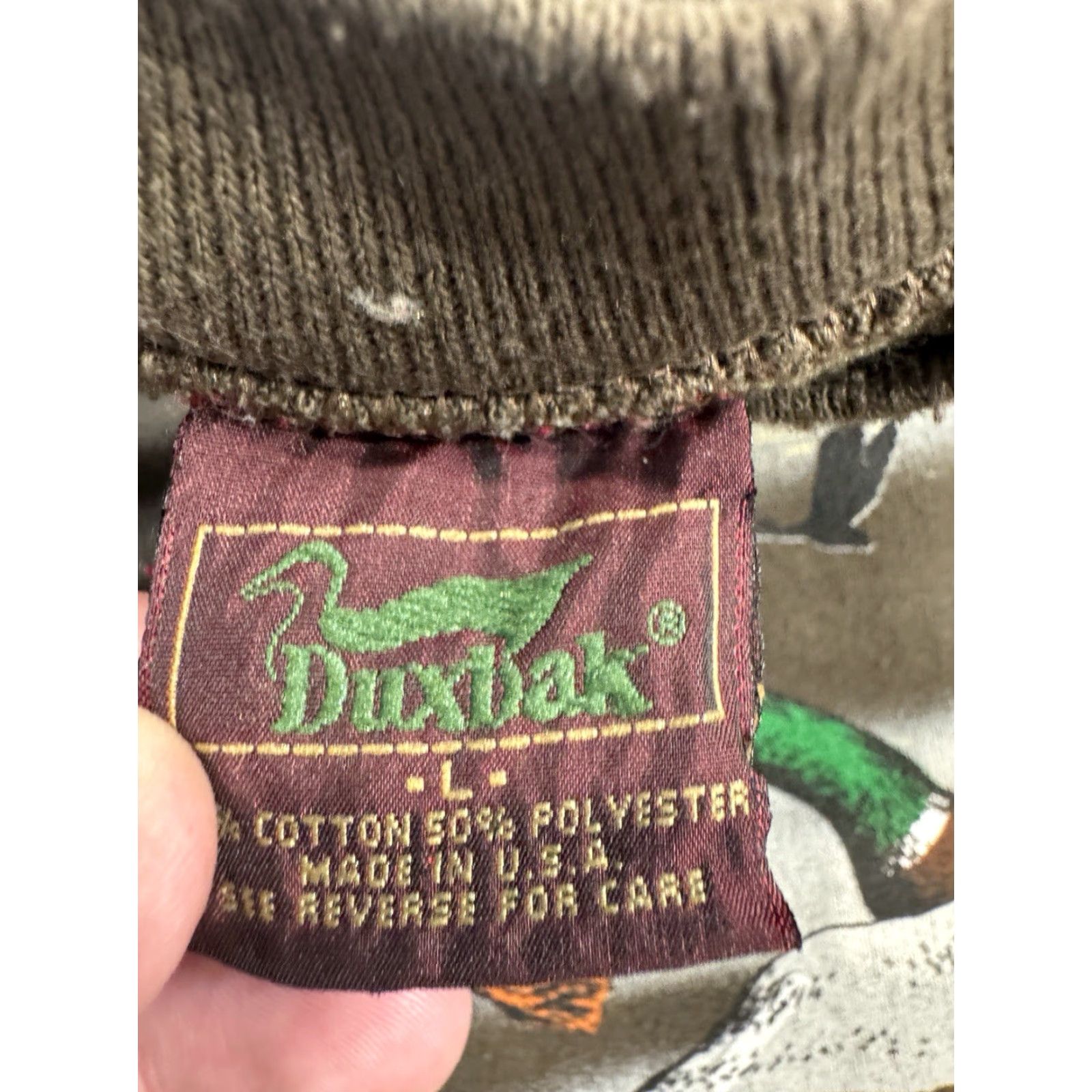 Vintage VINTAGE 90s Duxbak Duck Hunting Graphic Brown Crewneck Sweatshirt Size L USA Size US L / EU 52-54 / 3 - 6 Thumbnail