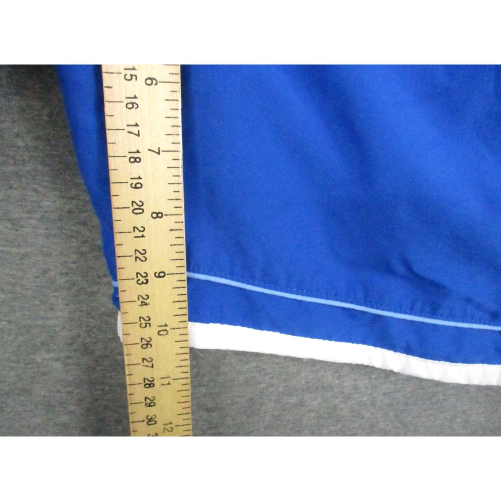 Nike Vintage Nike Swim Shorts Mens XXL Blue White Trim Lined Swoosh Pockets 80's Size US 39 - 5 Thumbnail