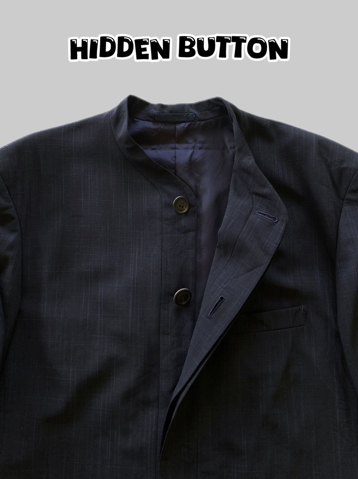 Issey Miyake Archives❗️AW1983 ISSEY MIYAKE MEN Mandarin Collar Wool Coats Size US L / EU 52-54 / 3 - 6 Thumbnail