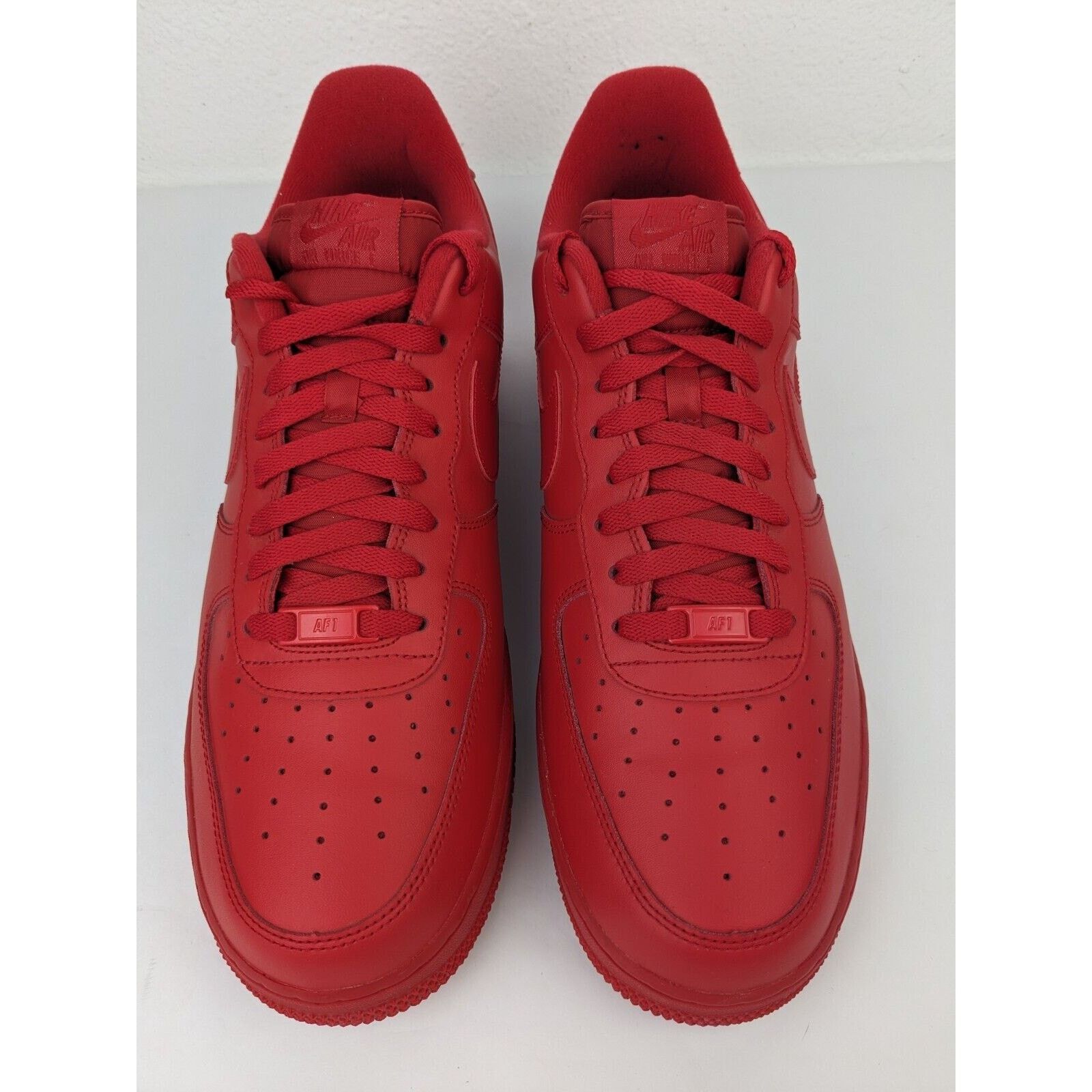 Nike Nike Air Force 1 Low 07 LV8 CW6999-600 Triple Red Mens Sz 12 Size US 12 / EU 45 - 2 Thumbnail