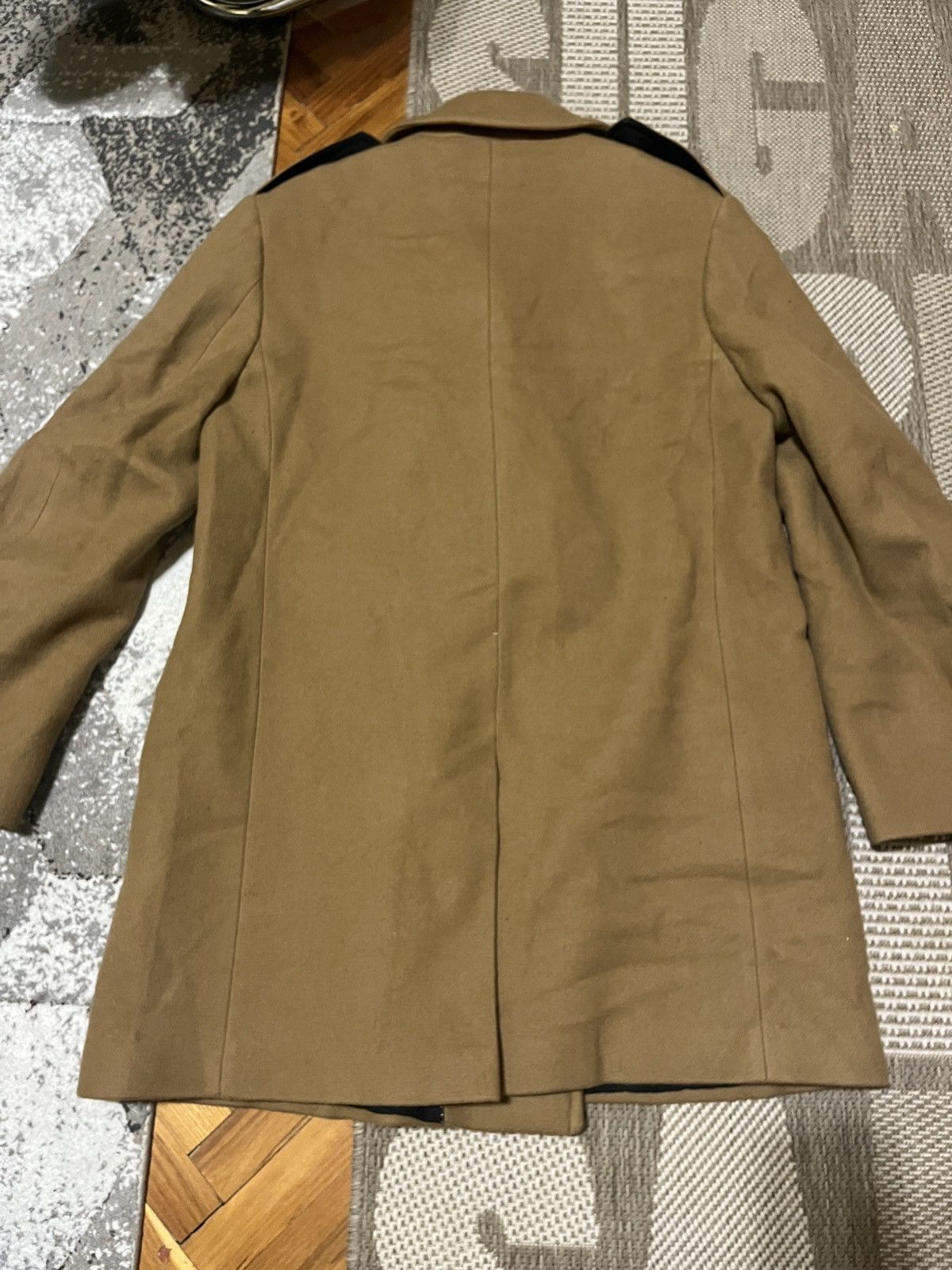 Dries Van Noten Dries Van Noten Beige / Brown Peacoat Size US L / EU 52-54 / 3 - 2 Thumbnail