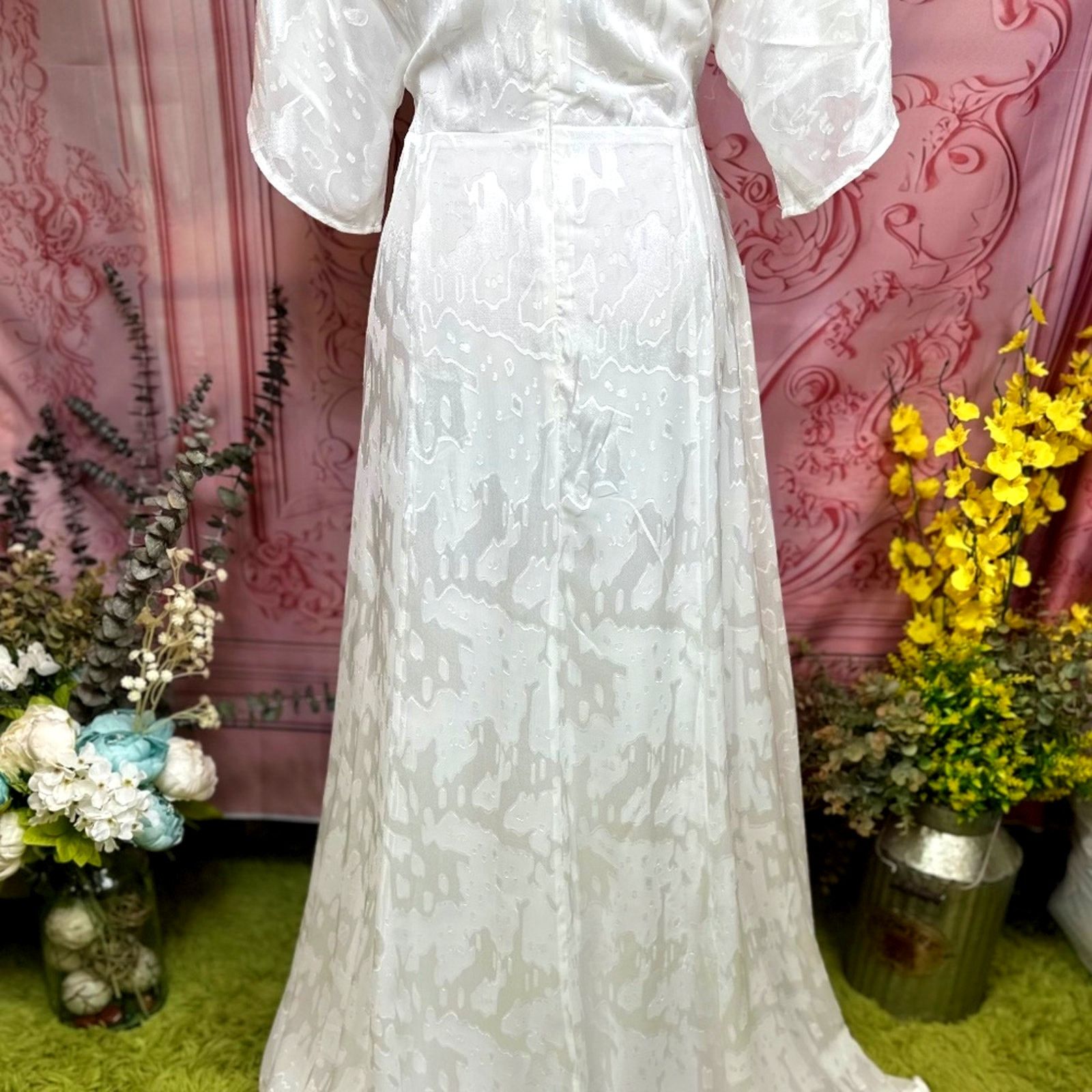 Hutch Hutch Love in the Abstract Maxi Dress White 10 Size L / US 10 / IT 46 - 13 Thumbnail