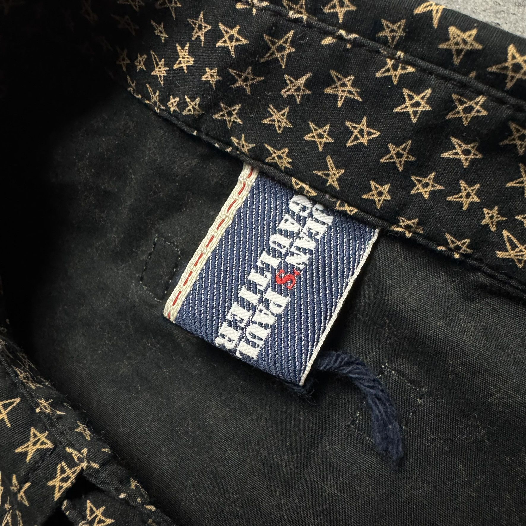 Jean Paul Gaultier Rare Vintage Jean-Paul Gaultier Shirt black with stars Size US L / EU 52-54 / 3 - 6 Thumbnail