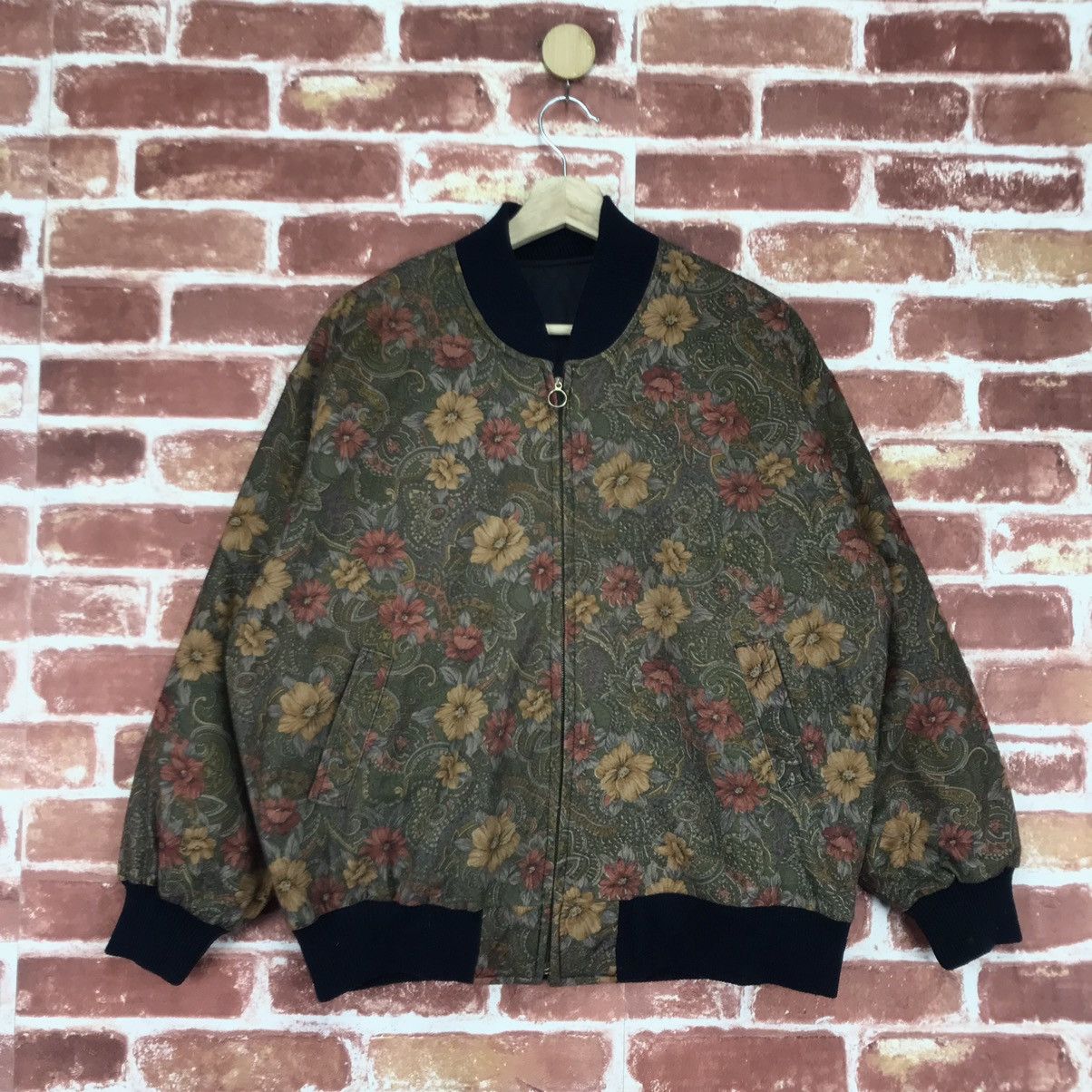 Art Floral Bomber Jacket