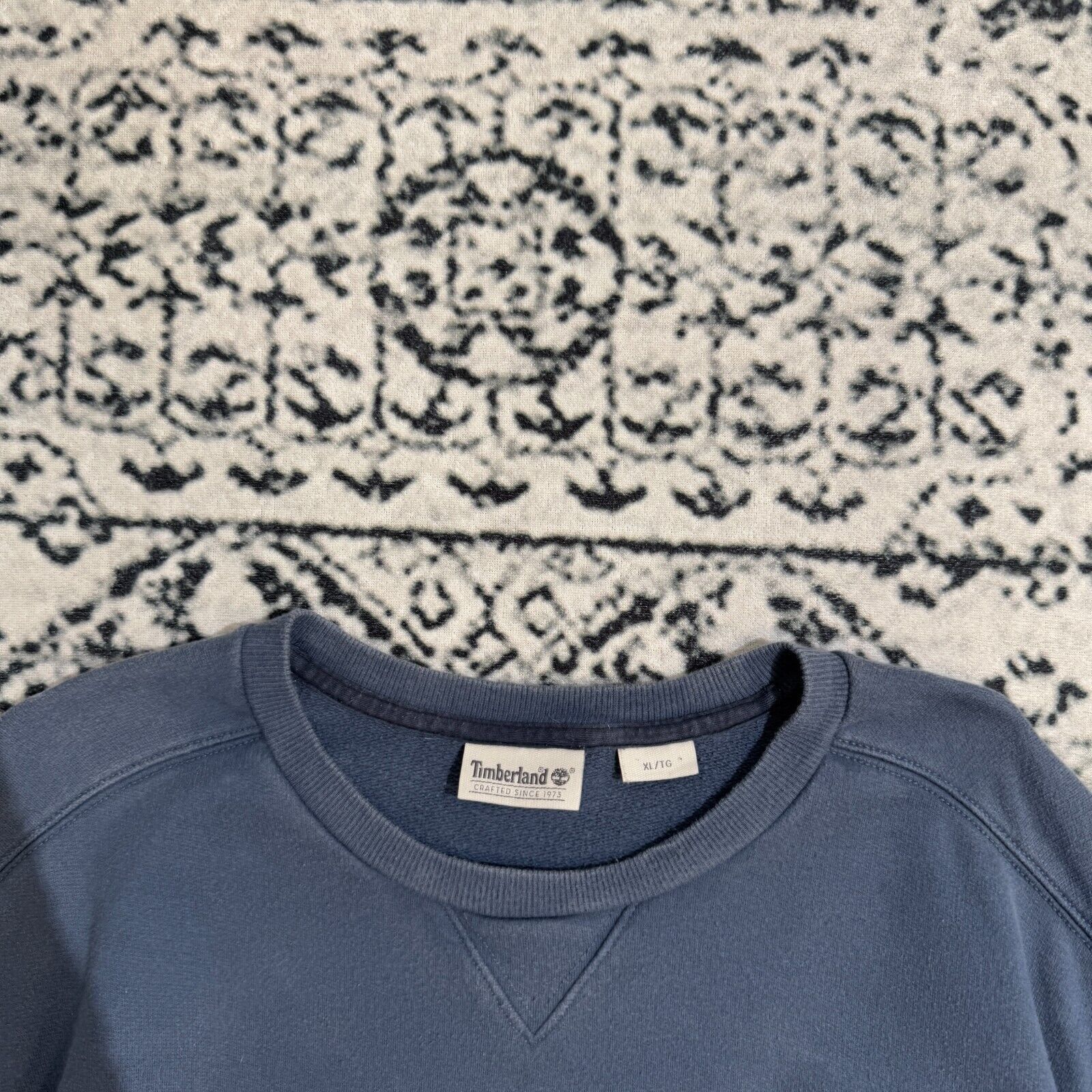 Timberland × Vintage Vintage Timberland Navy Sea Blue Cotton Crewneck Size XL 90s Size US XL / EU 56 / 4 - 6 Thumbnail