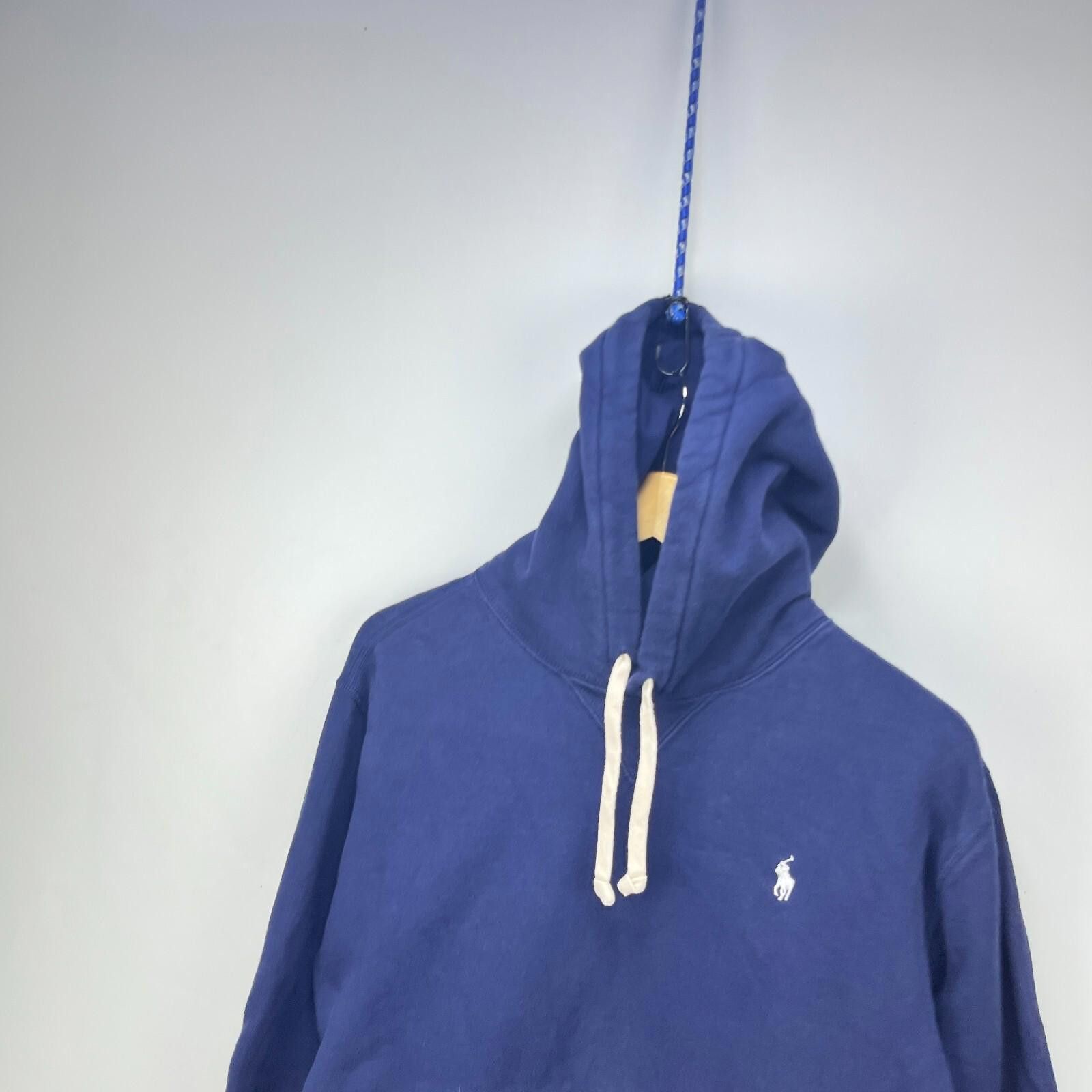 Polo Ralph Lauren Vintage Polo Ralph Lauren Pony Hoodie Medium Navy Blue Size US L / EU 52-54 / 3 - 2 Thumbnail
