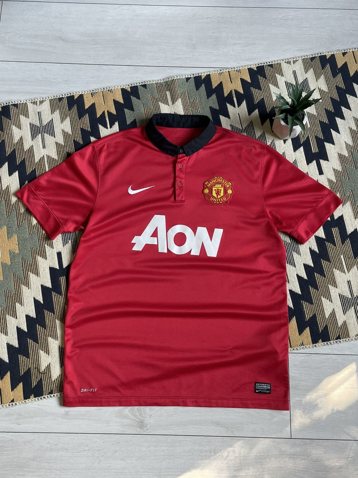 Nike Nike Manchester United 2013/14 Home Blockcore Jersey Size US L / EU 52-54 / 3 - 1 Thumbnail