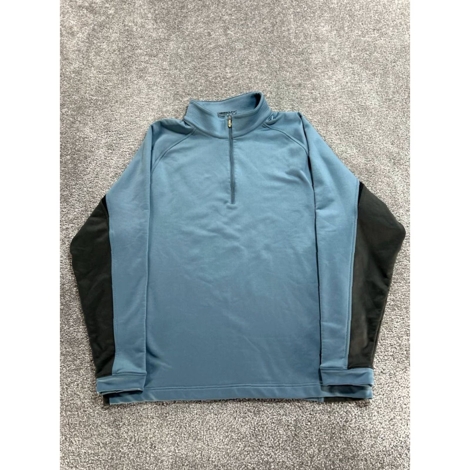 Nike Nike Golf Fit Therma Top Mens XL Blue Stretch Quarter Zip Performance Athleisure Size US XL / EU 56 / 4 - 2 Thumbnail